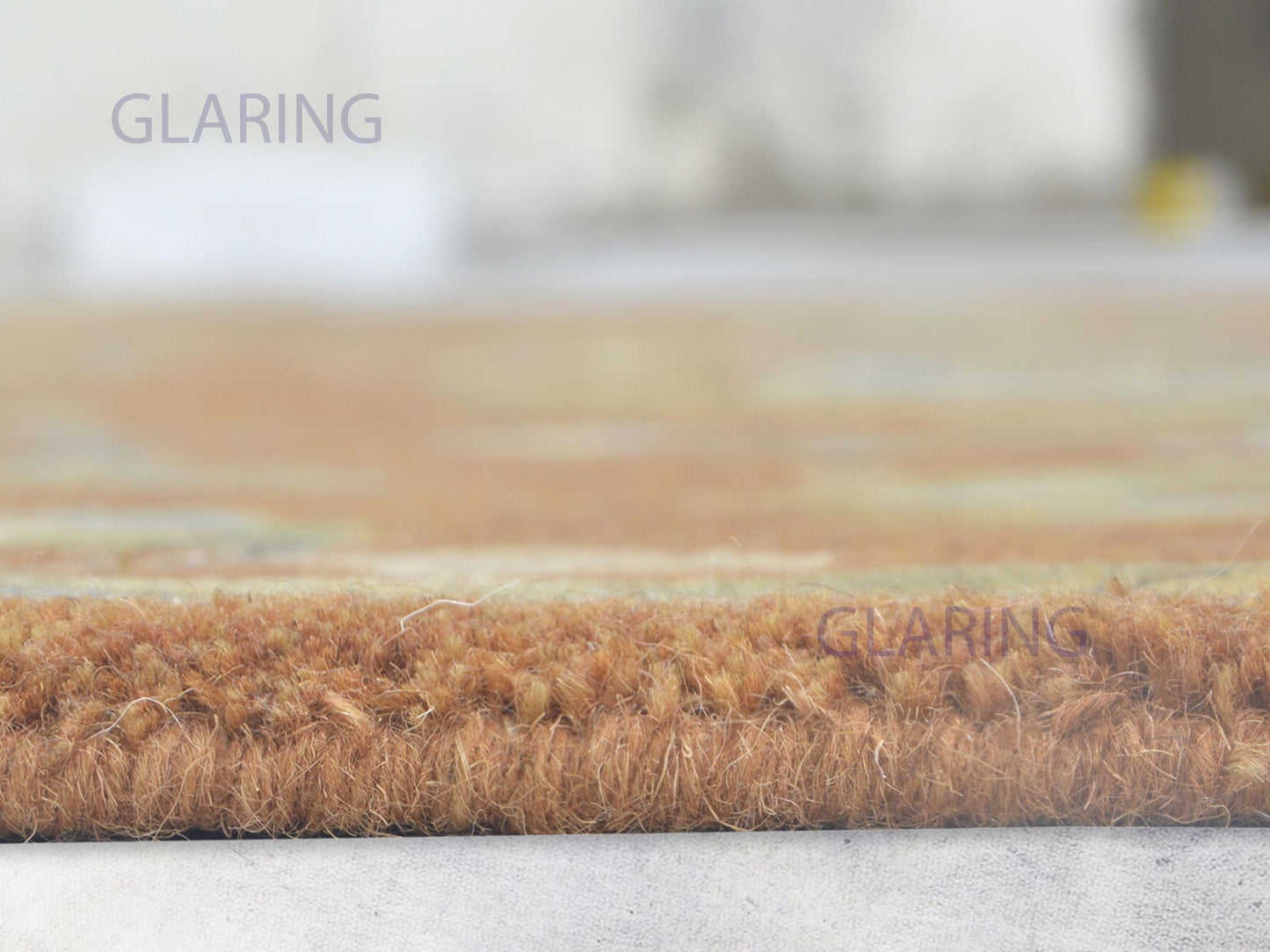 Handmade Oushak Rug | Oriental Design in Rust, Ivory & Blue