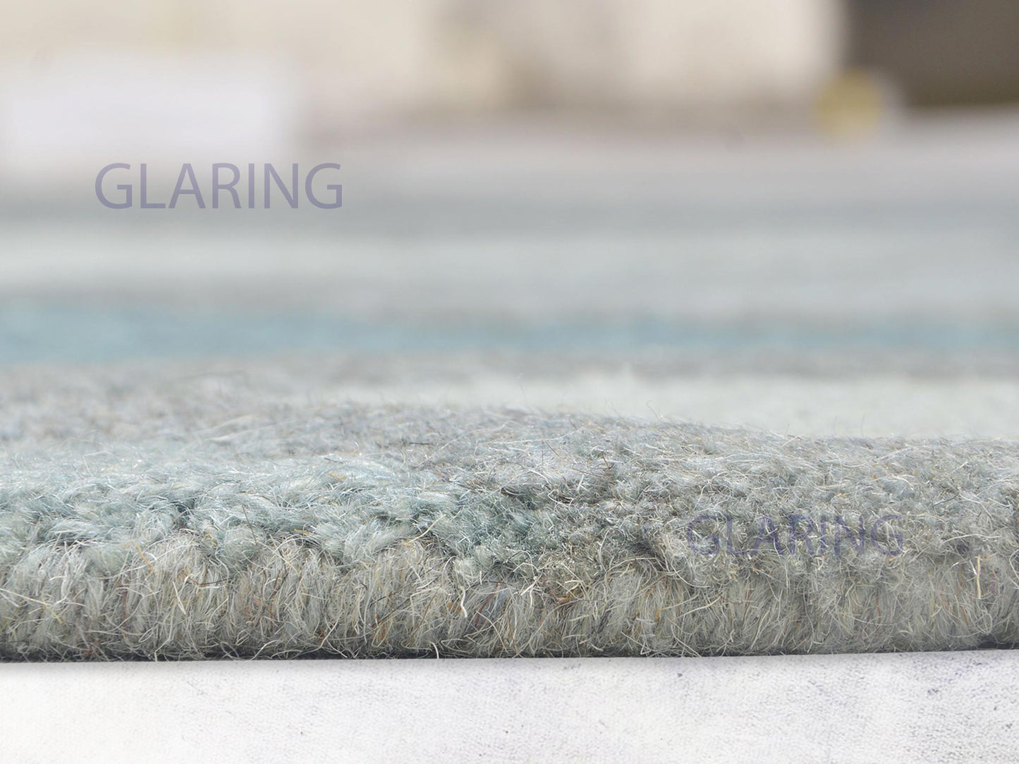 Handmade Scandinavian Rug | Geometric Design in Grey, Blue & Brown