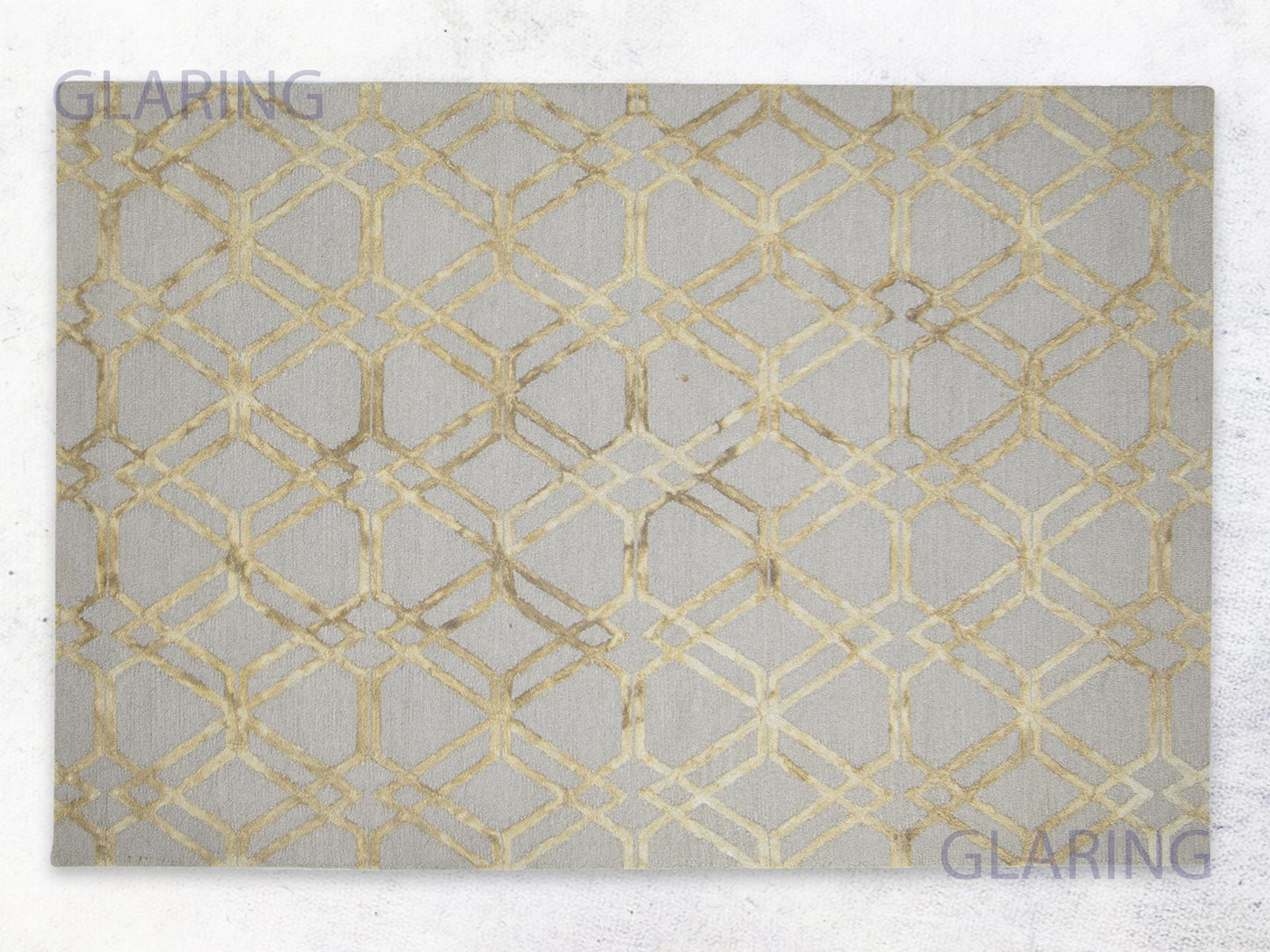 Handmade Moroccan Rug | Geometric Design in Grey & Sage