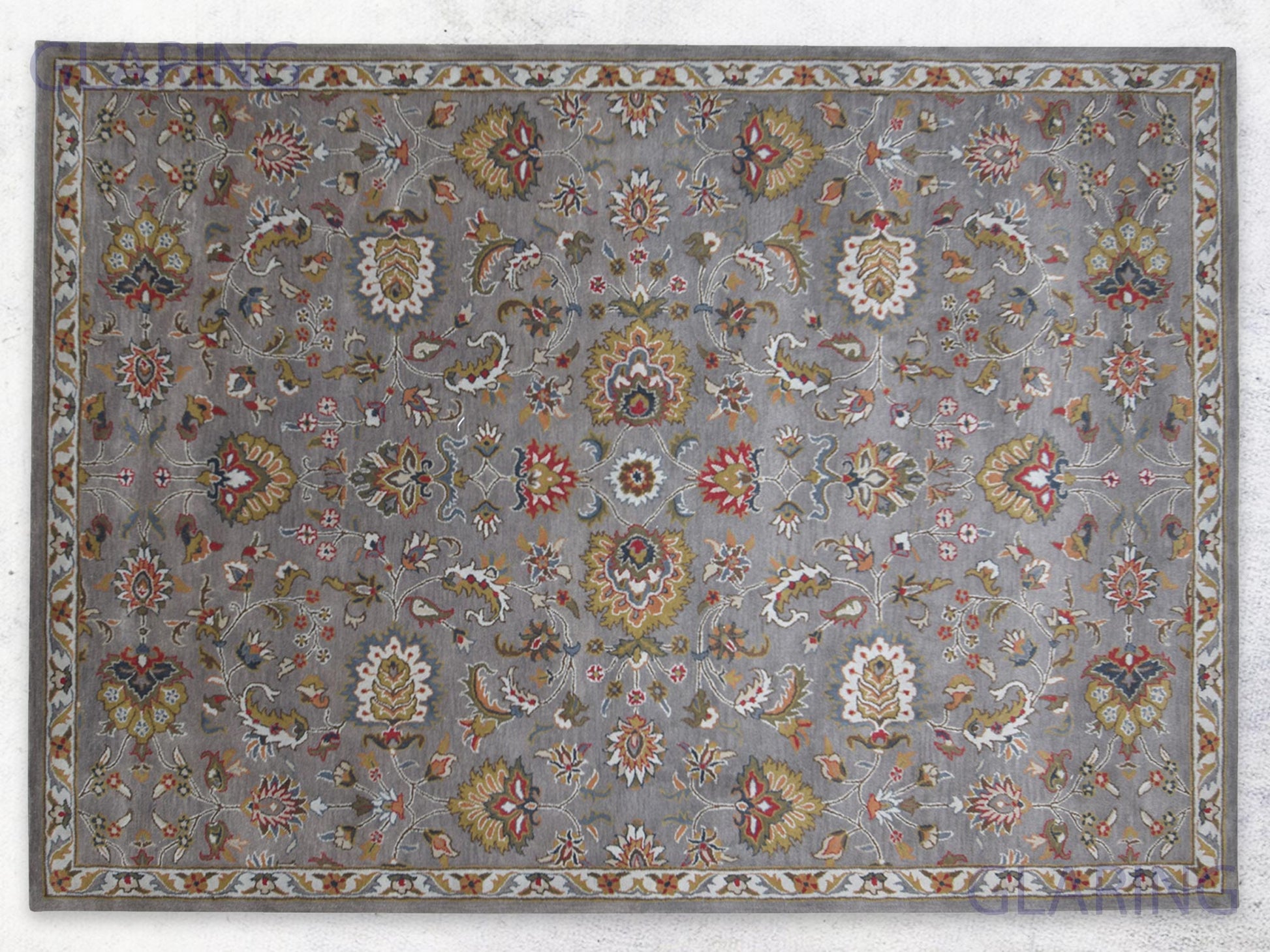 Handmade Traditional Floral Rug For Living Room and Bedroom