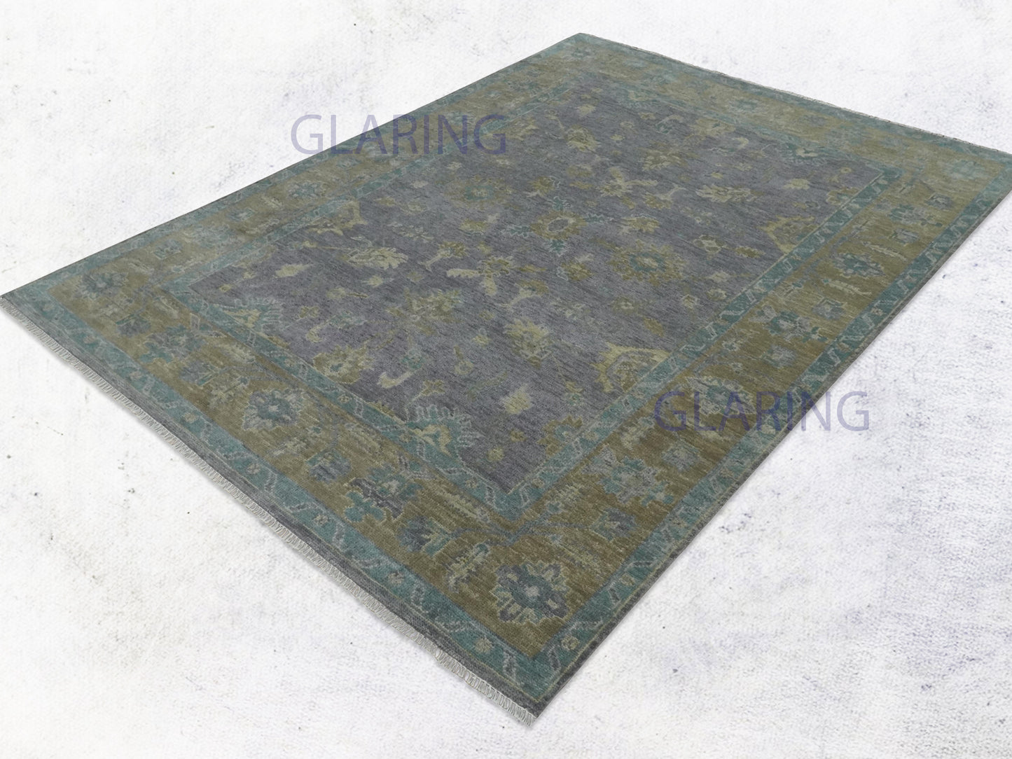Hand-Knotted Traditional Rug | Oriental Design in Purple