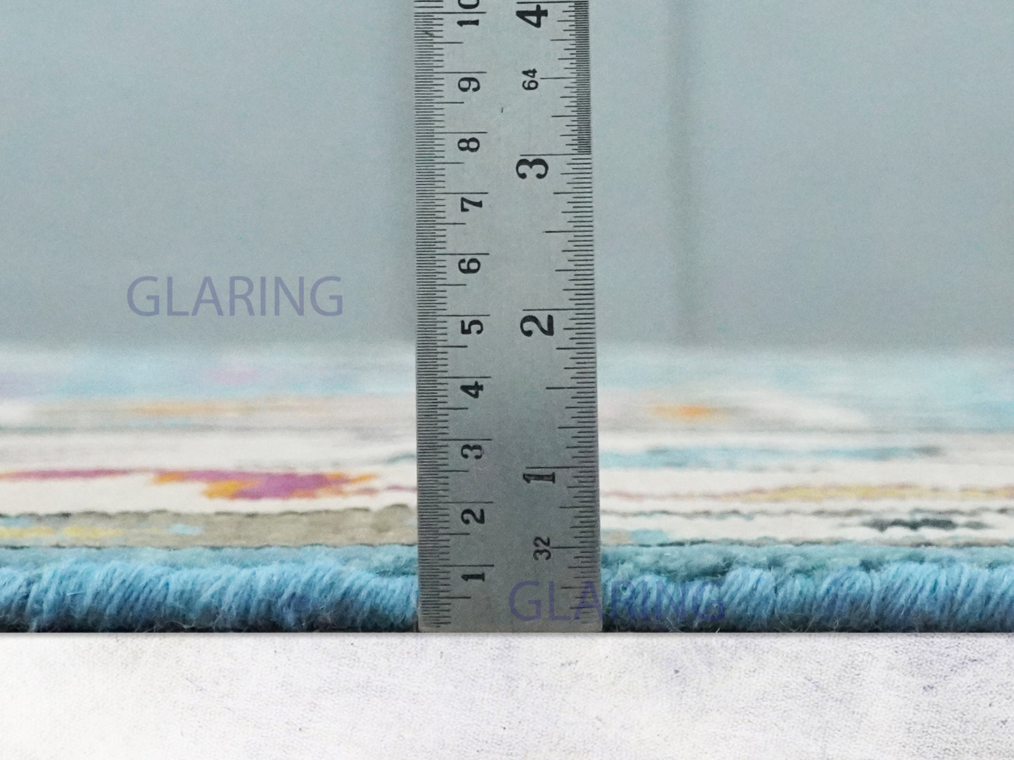 Hand-Knotted Traditional Rug | Oushak Design in Blue & Beige