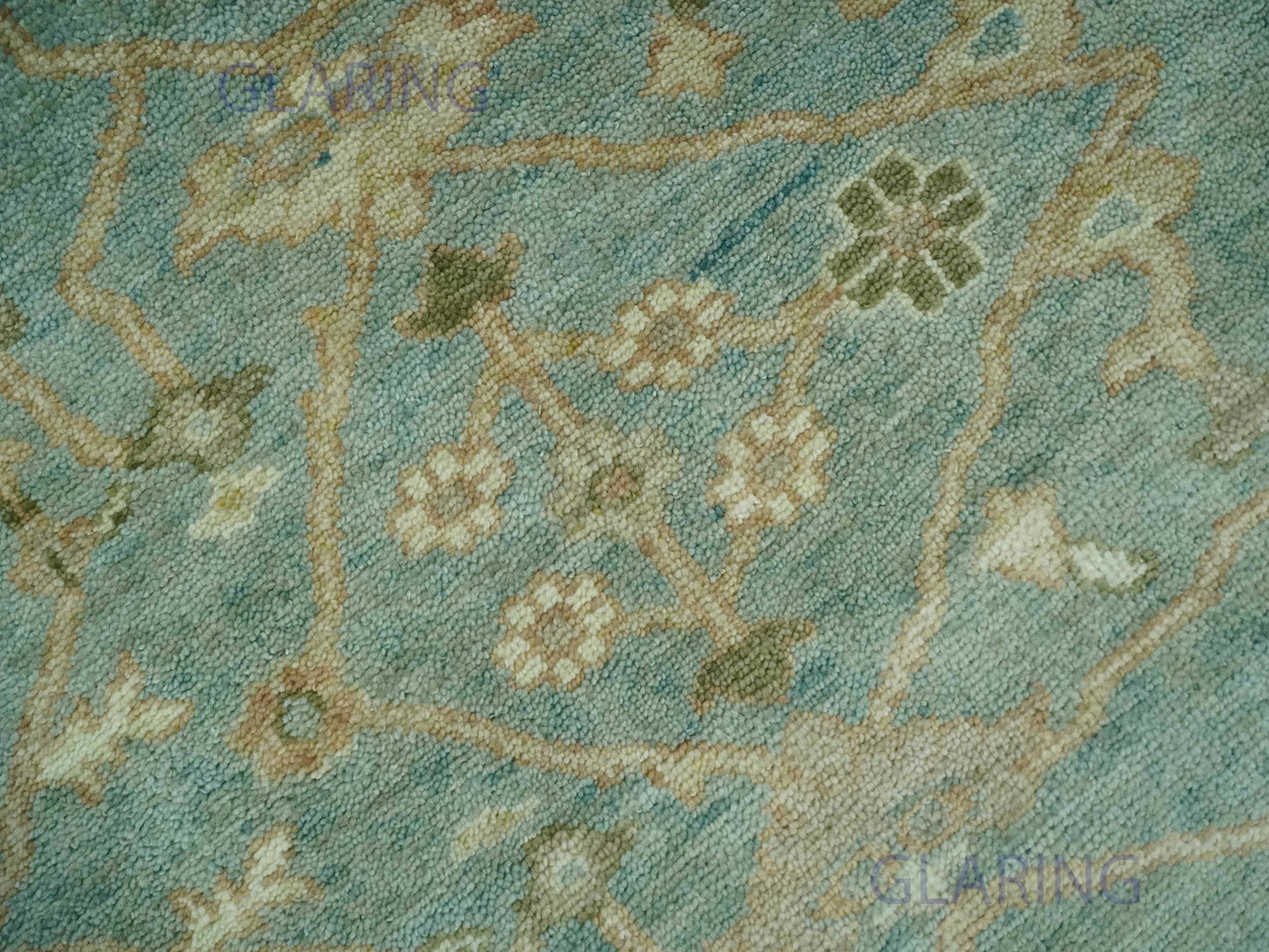 Hand-Knotted Traditional Rug | Oushak Design in Grey
