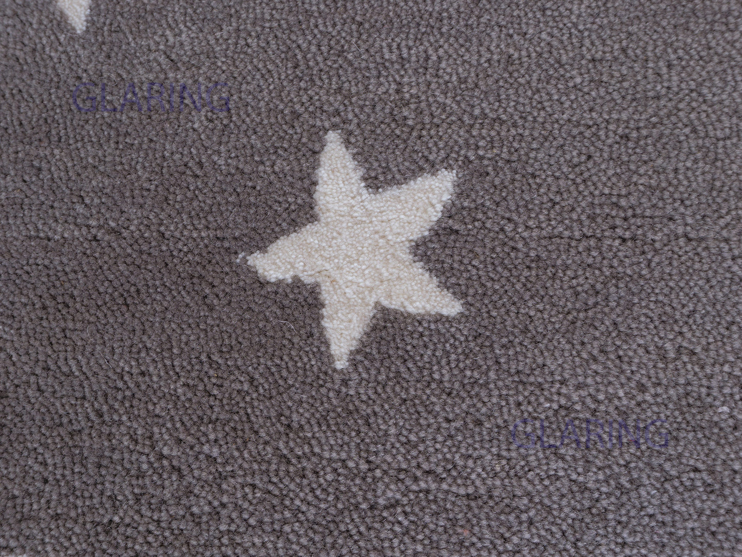 Handmade Modern Rug | Star Design in Grey & Ivory