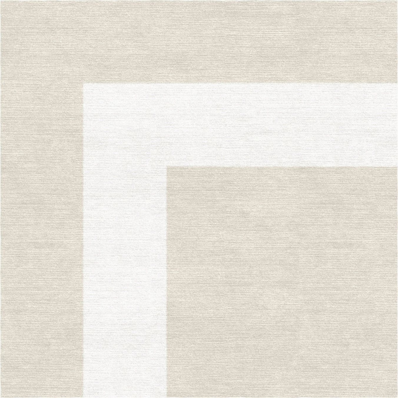 Handmade Hand-Tufted Modern Rug | Double Border Design in White & Warm Gray