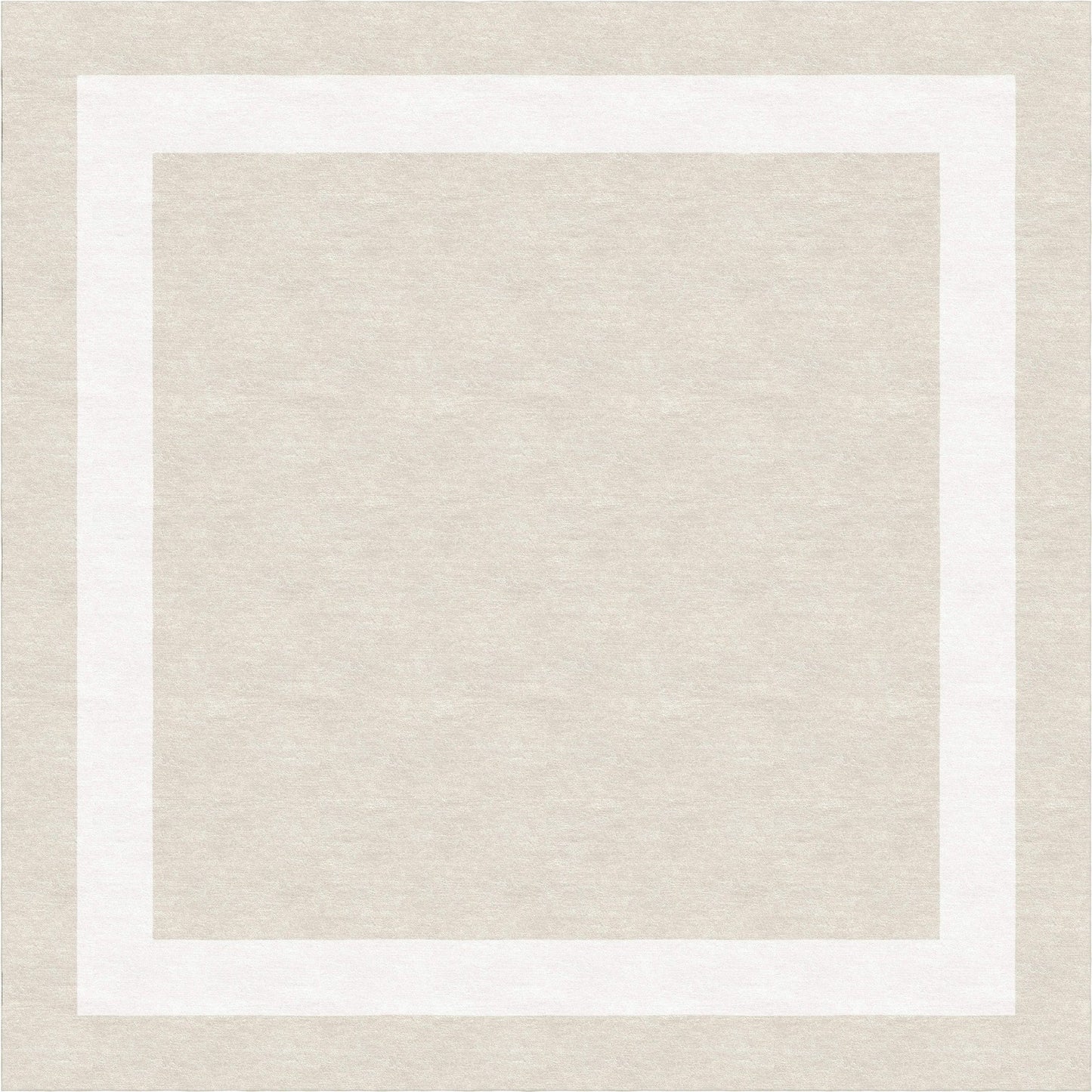 Handmade Hand-Tufted Modern Rug | Double Border Design in White & Warm Gray