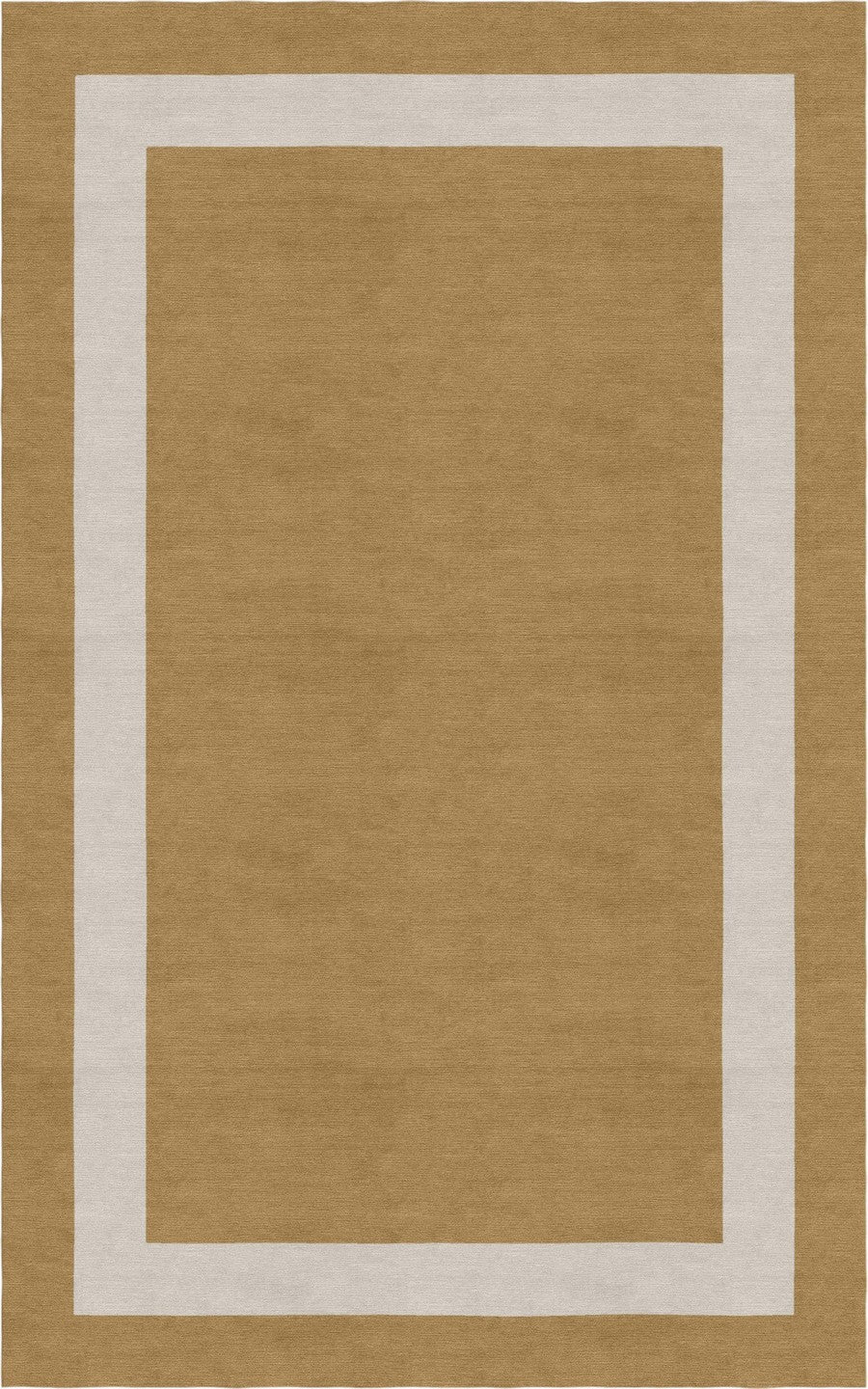 Handmade Hand-Tufted Modern Rug | Double Border Design in Ivory & Brown