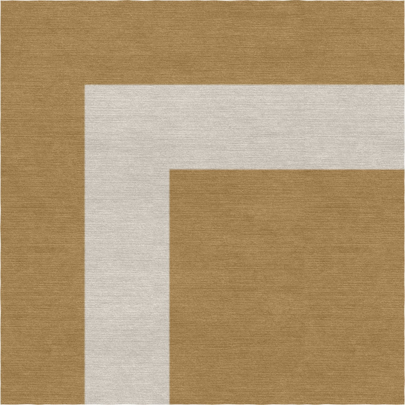 Handmade Hand-Tufted Modern Rug | Double Border Design in Ivory & Brown