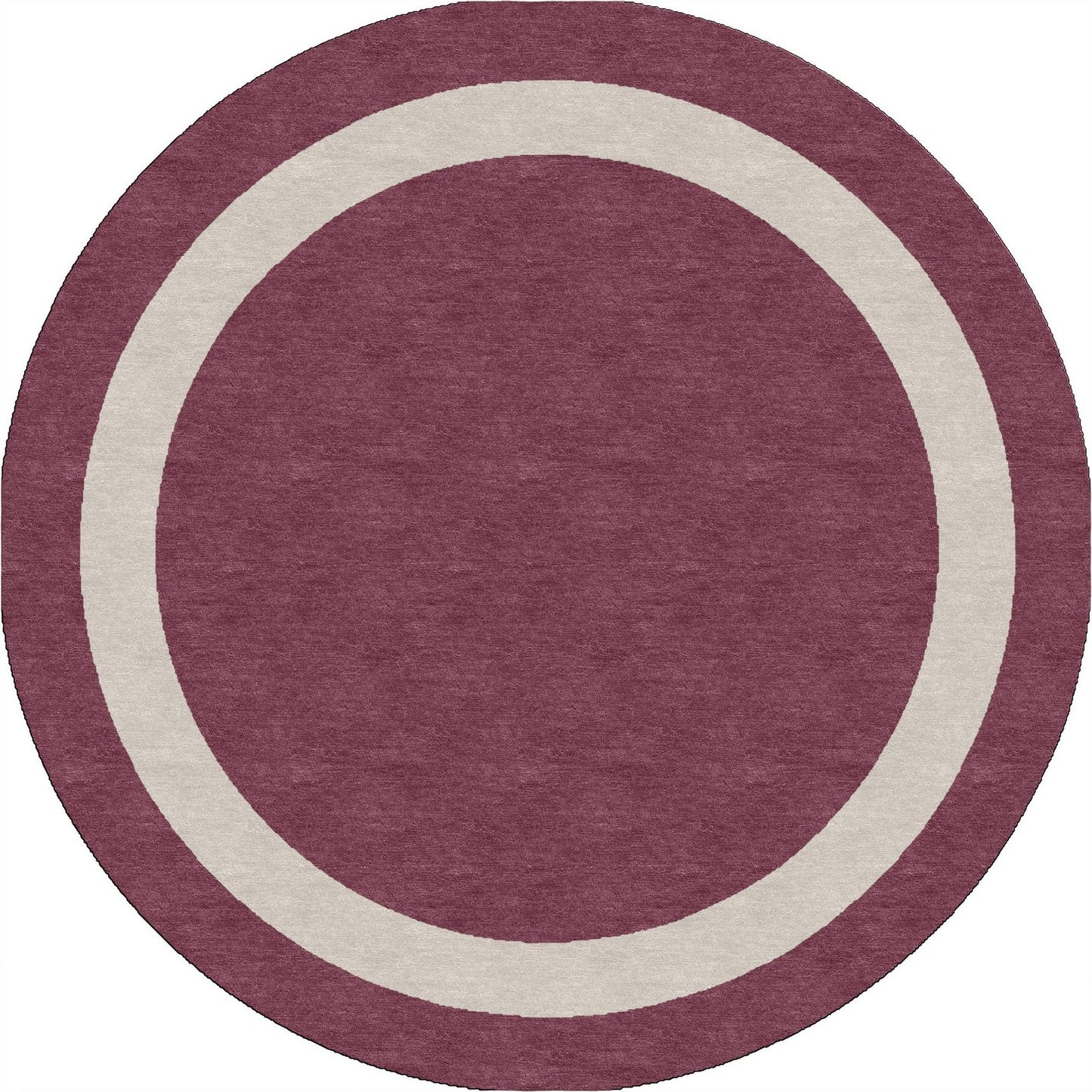 Handmade Hand-Tufted Modern Rug | Double Border Rug in Purple