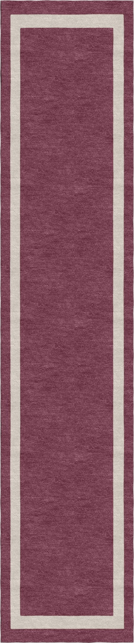 Handmade Hand-Tufted Modern Rug | Double Border Rug in Purple