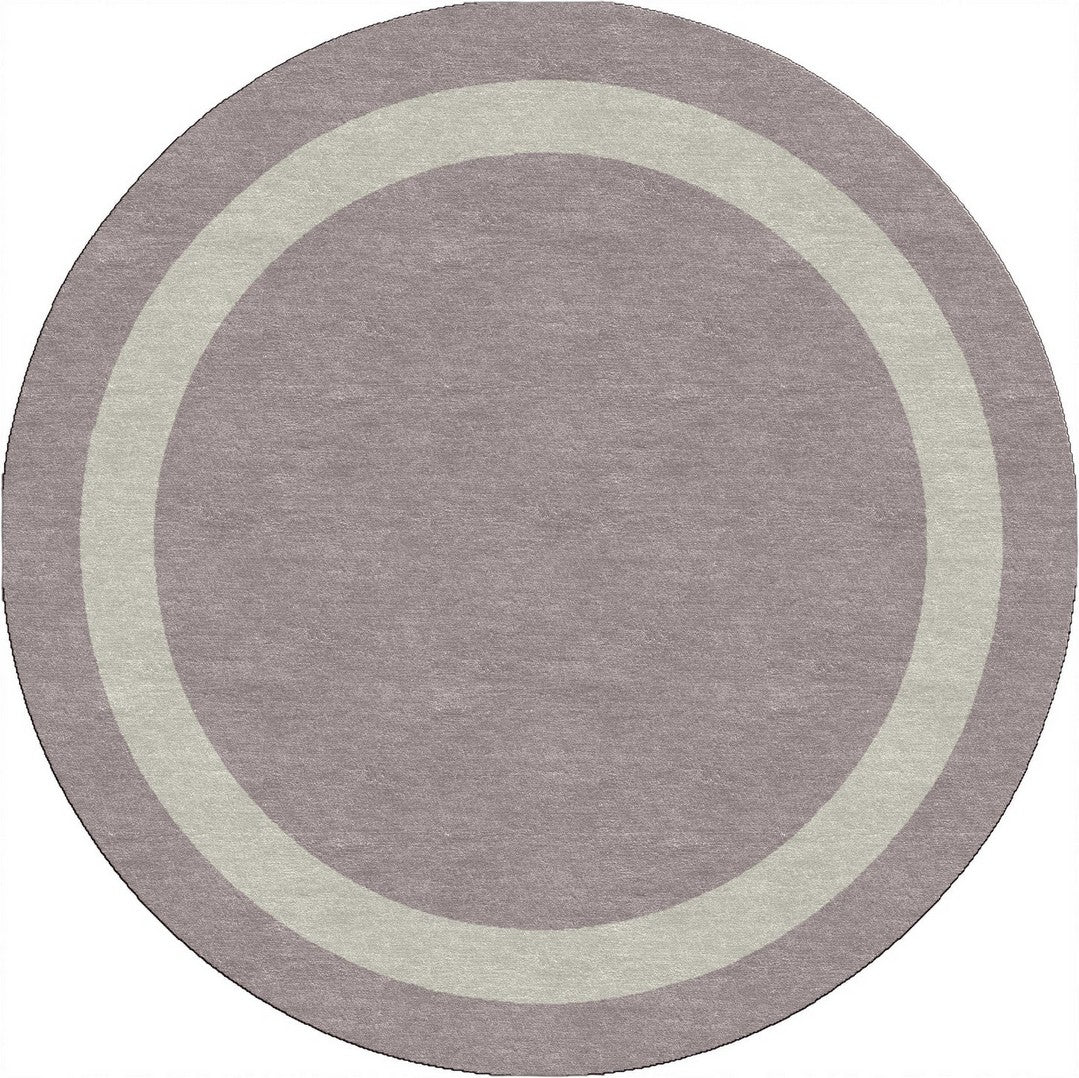 Handmade Hand-Tufted Modern Rug | Double Border Rug in Gray
