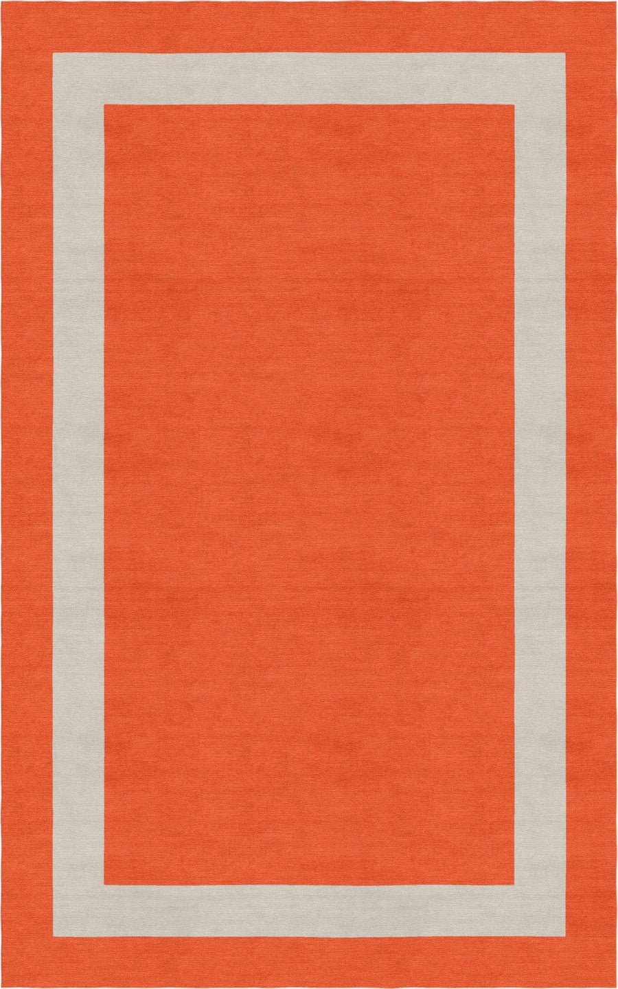 Handmade Hand-Tufted Modern Rug | Double Border Rug in Red