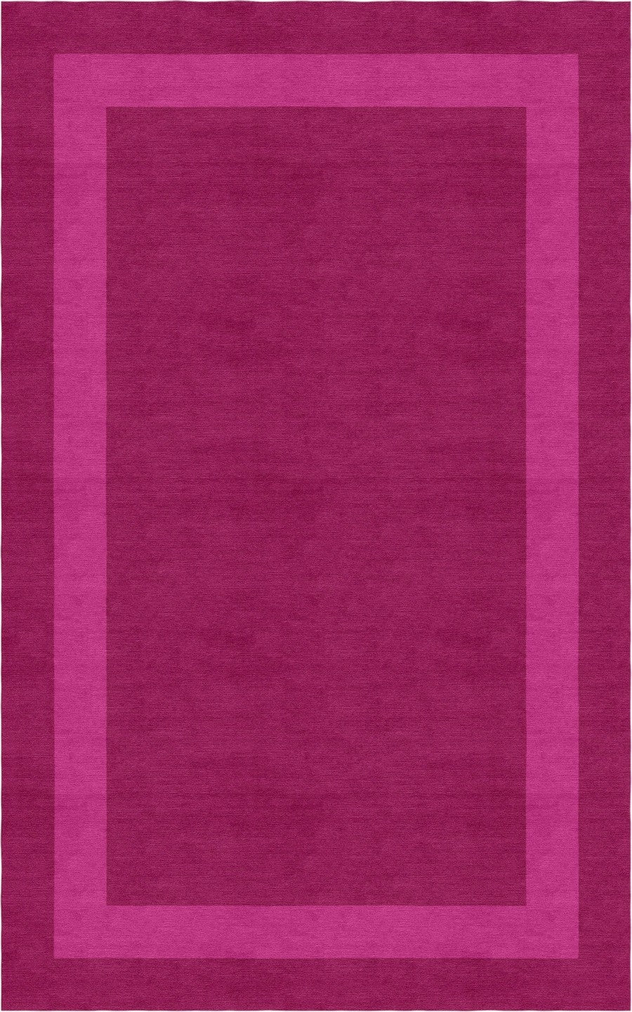 Handmade Hand-Tufted Modern Rug | Double Border Rug in Pink
