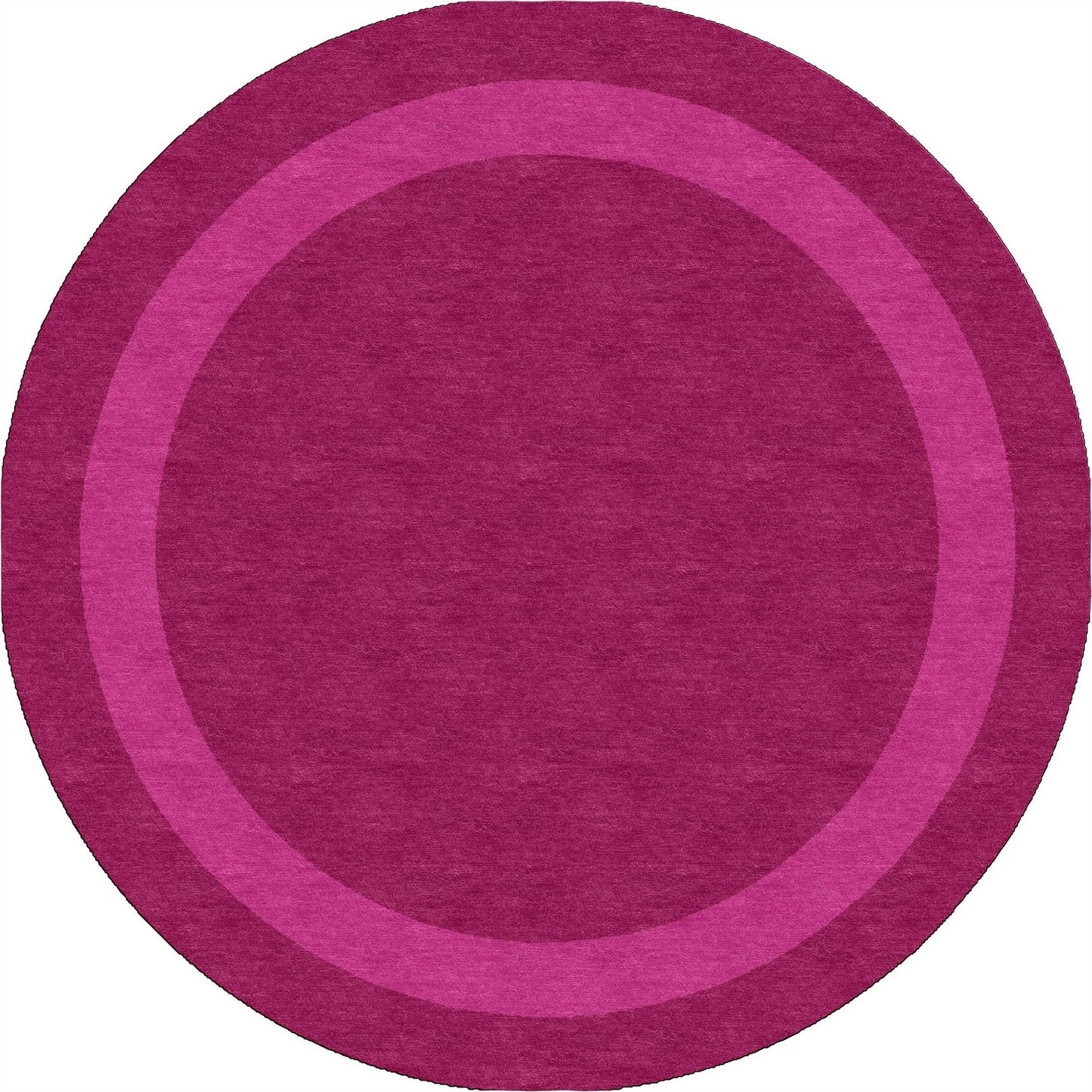 Handmade Hand-Tufted Modern Rug | Double Border Rug in Pink