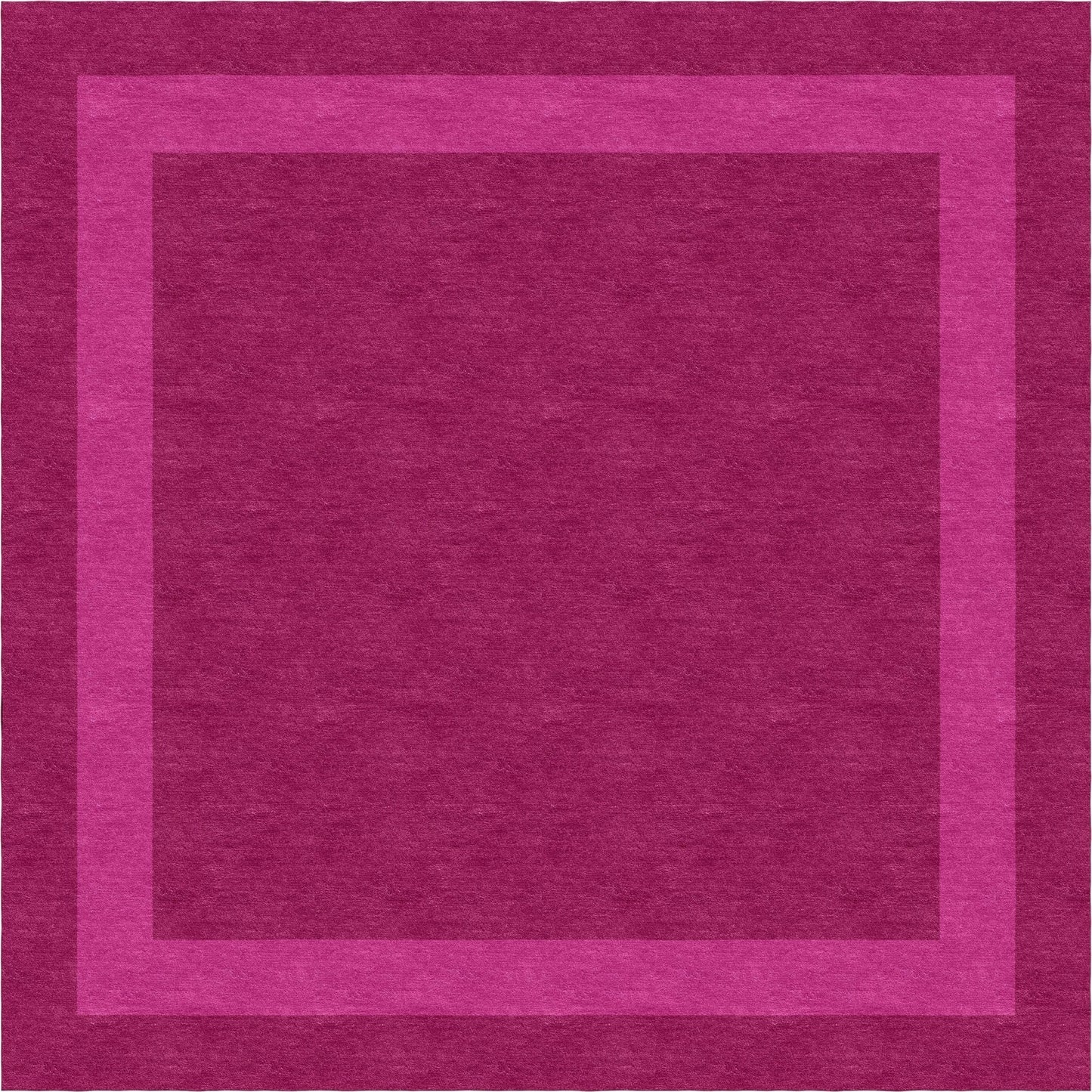 Handmade Hand-Tufted Modern Rug | Double Border Rug in Pink