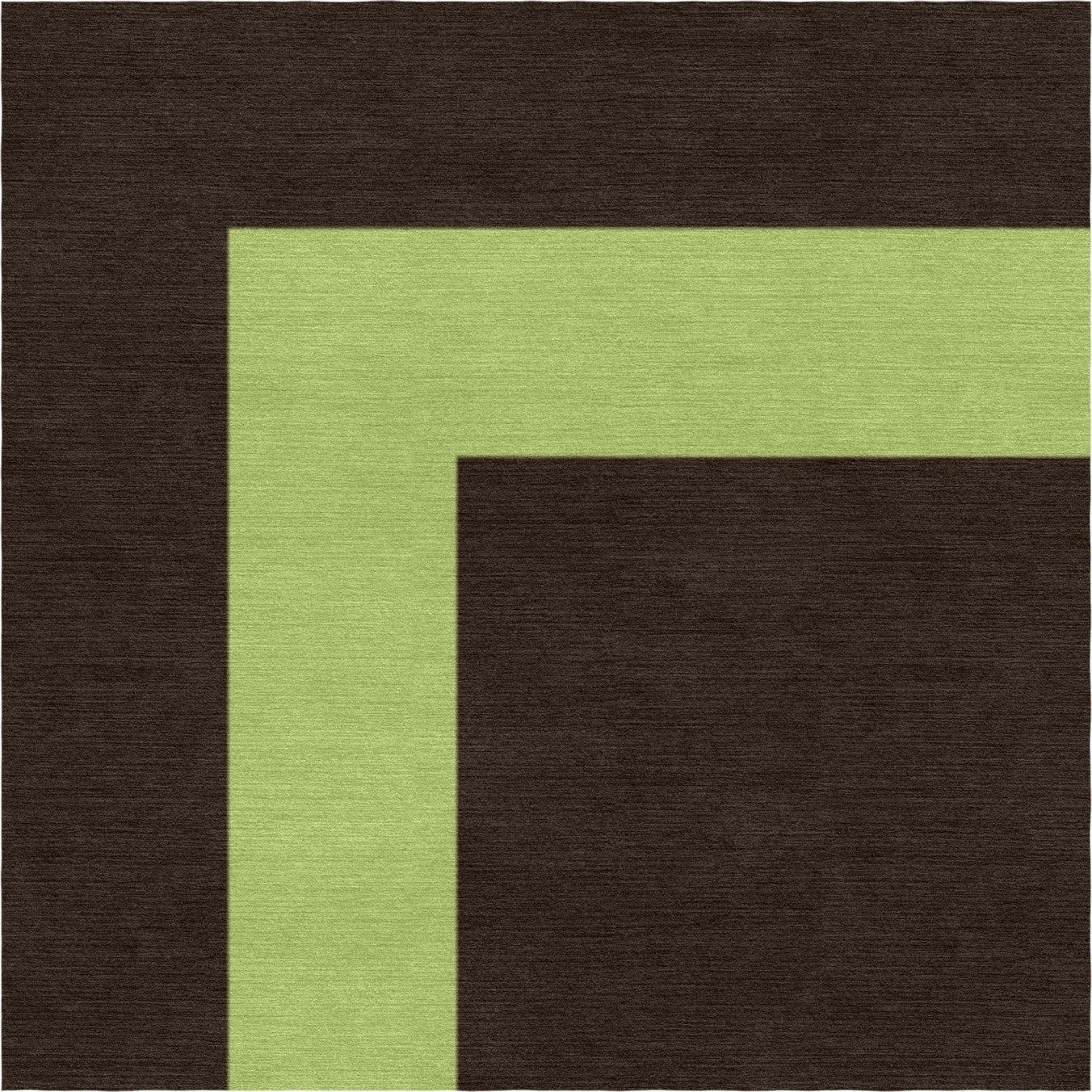 Handmade Hand-Tufted Modern Rug | Double Border Design in Olive Green & Brown