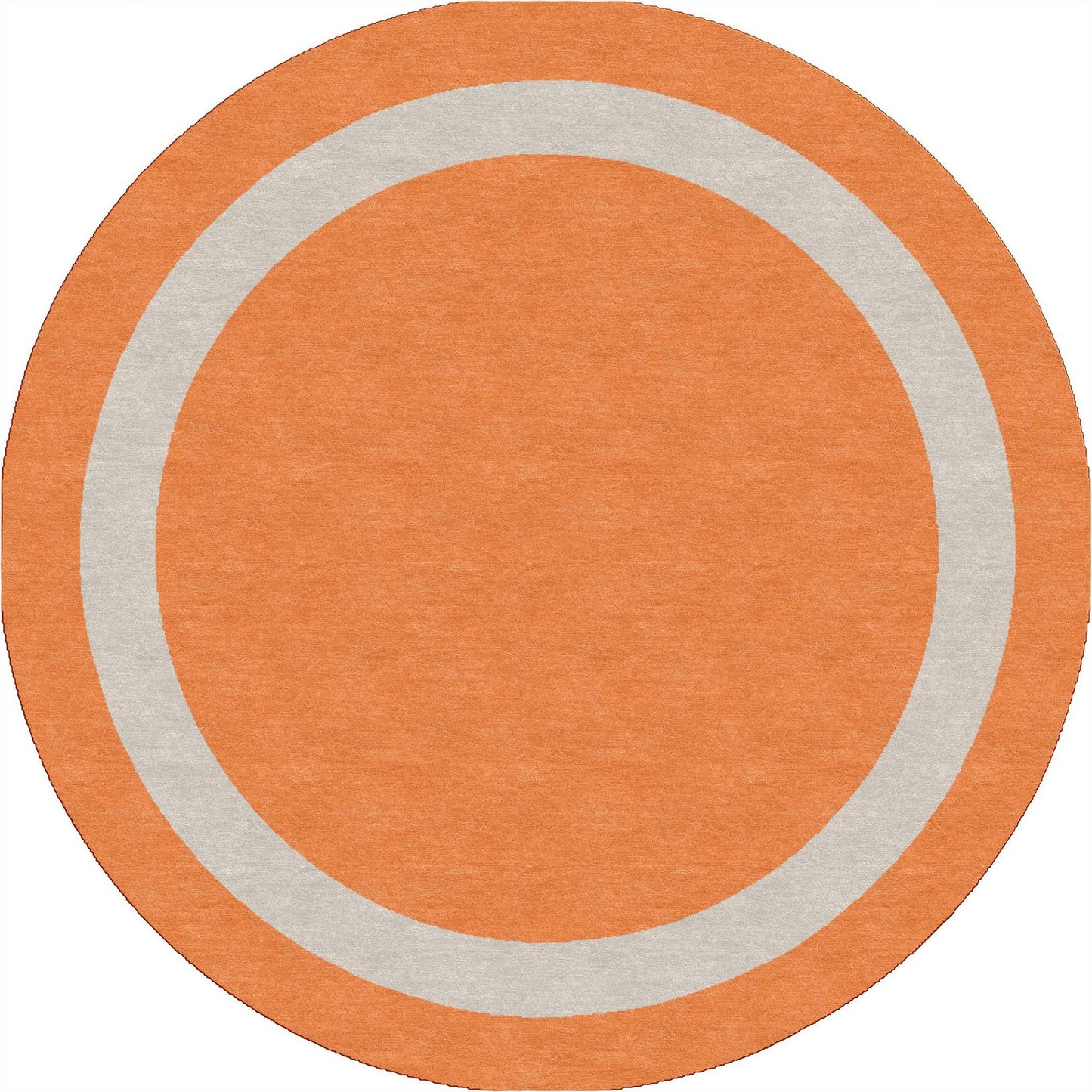 Handmade Hand-Tufted Modern Rug | Double Border Rug in Red