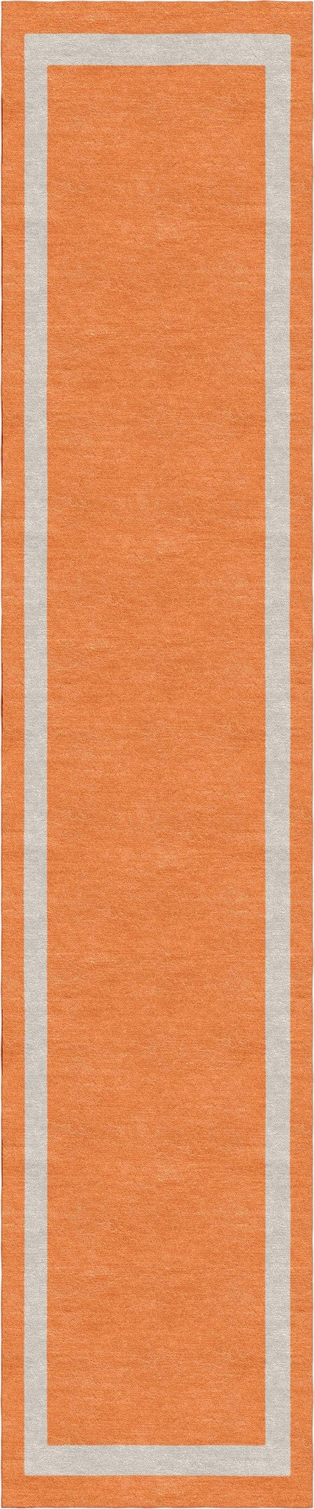Handmade Hand-Tufted Modern Rug | Double Border Rug in Red
