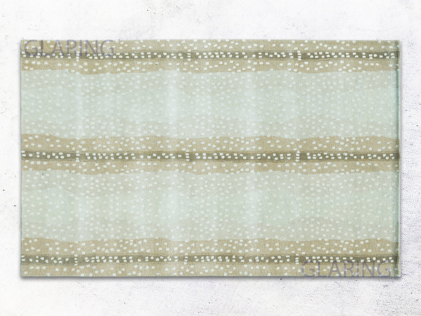 Handmade Modern Rug | Animal Print Design in Beige