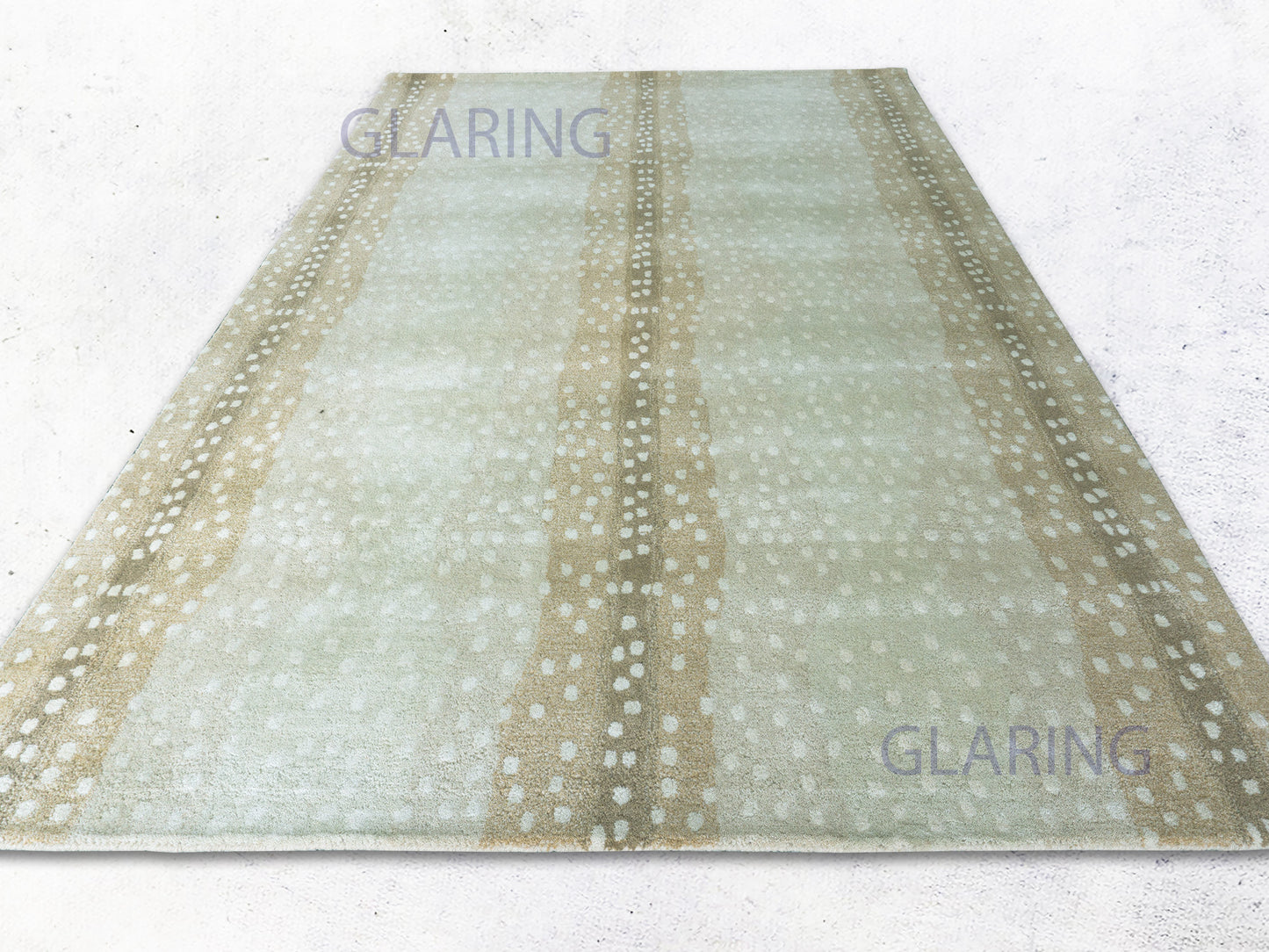 Handmade Modern Rug | Animal Print Design in Beige