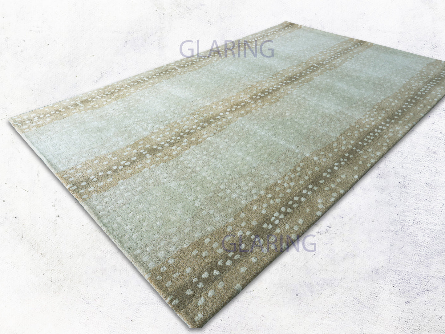Handmade Modern Rug | Animal Print Design in Beige