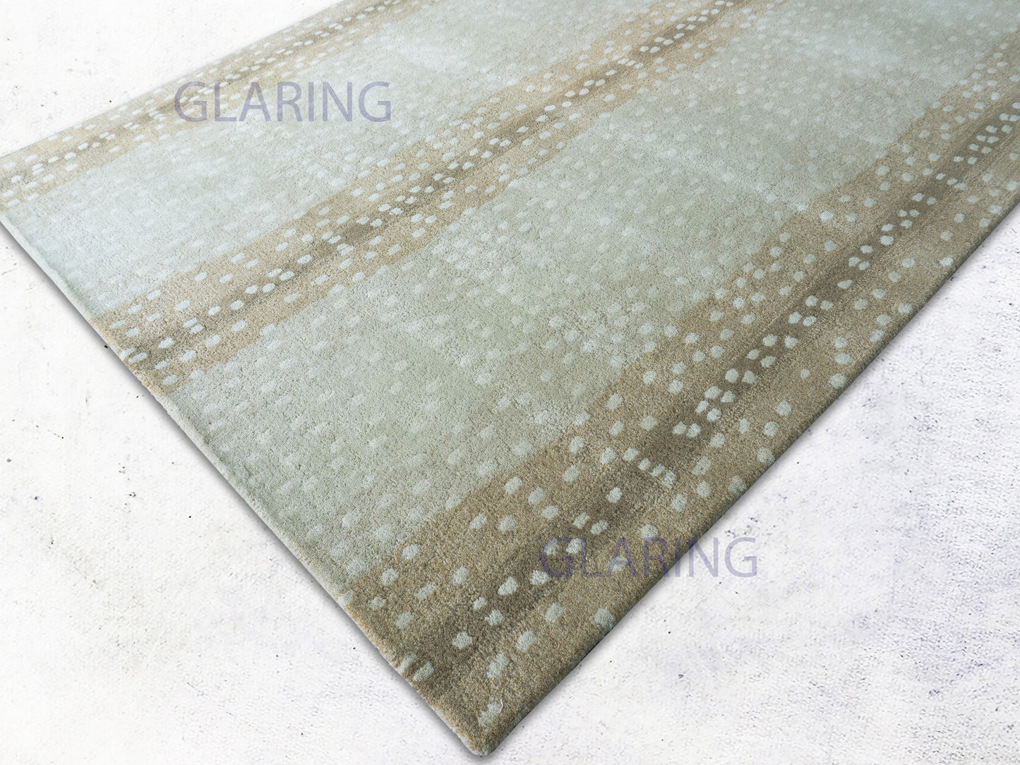 Handmade Modern Rug | Animal Print Design in Beige