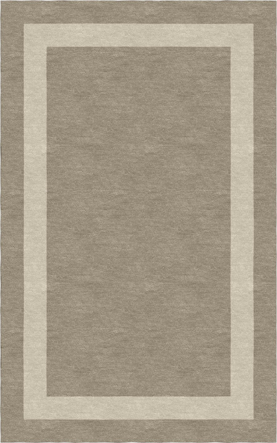 Handmade Hand-Tufted Modern Rug | Double Border Rug in Gray