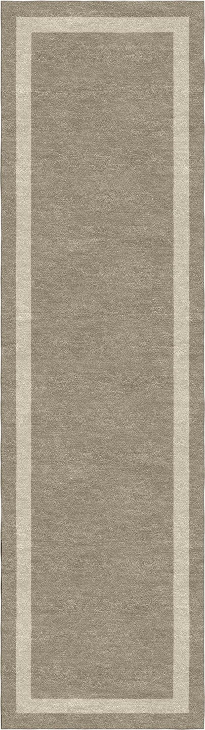Handmade Hand-Tufted Modern Rug | Double Border Rug in Gray