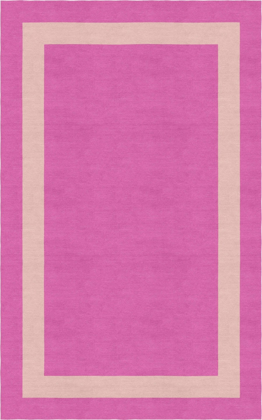 Handmade Hand-Tufted Modern Rug | Double Border Rug in Pink
