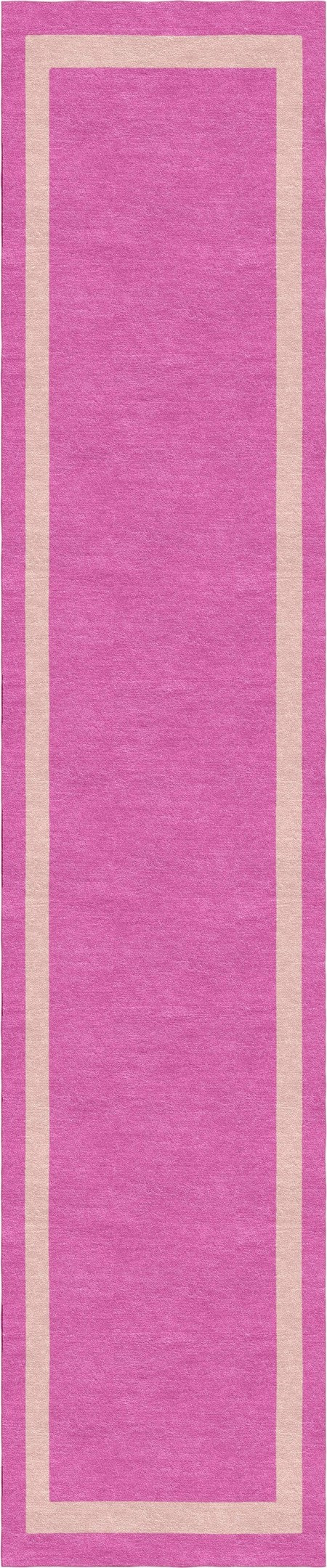 Handmade Hand-Tufted Modern Rug | Double Border Rug in Pink