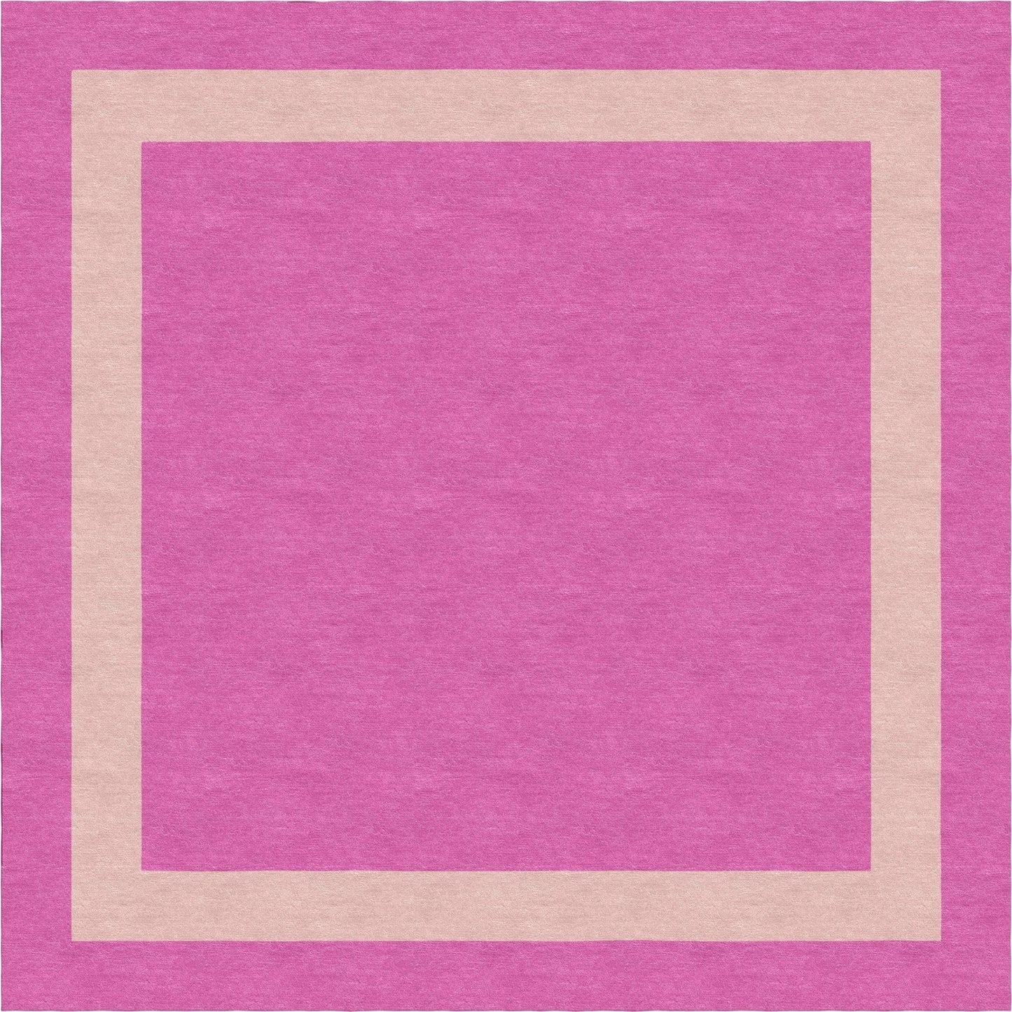 Handmade Hand-Tufted Modern Rug | Double Border Rug in Pink
