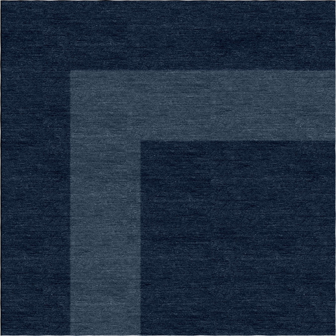 Handmade Hand-Tufted Modern Rug | Double Border Design in Gray & Midnight Blue