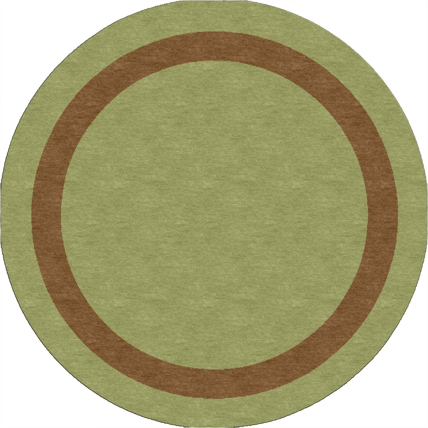 Handmade Hand-Tufted Modern Rug | Double Border Rug in Green