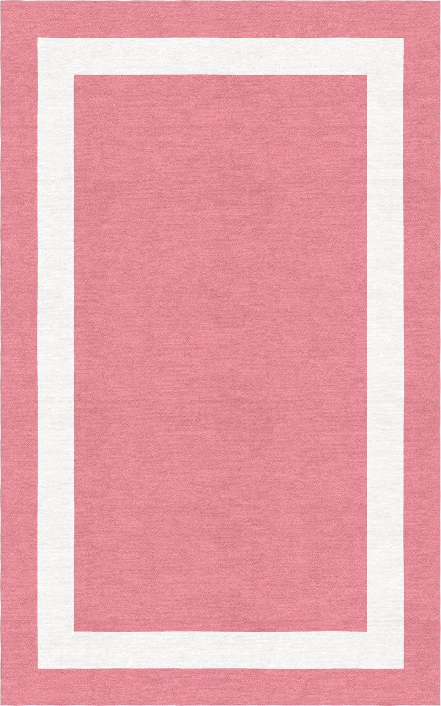 Handmade Hand-Tufted Modern Rug | Double Border Rug in Pink