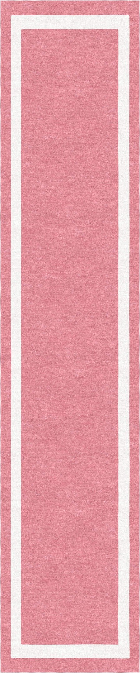 Handmade Hand-Tufted Modern Rug | Double Border Rug in Pink
