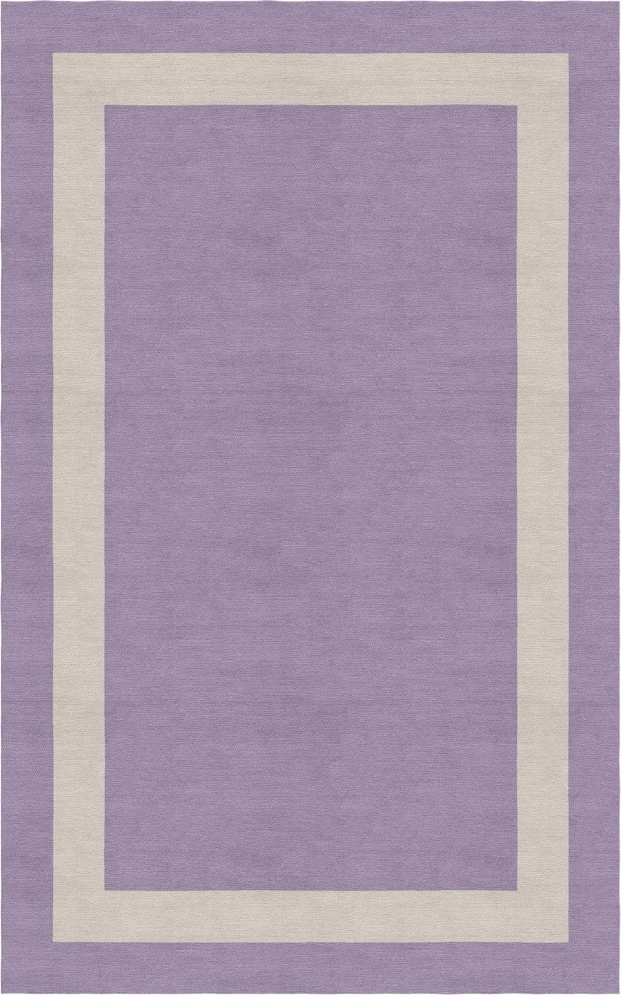 Handmade Hand-Tufted Modern Rug | Double Border Rug in Purple