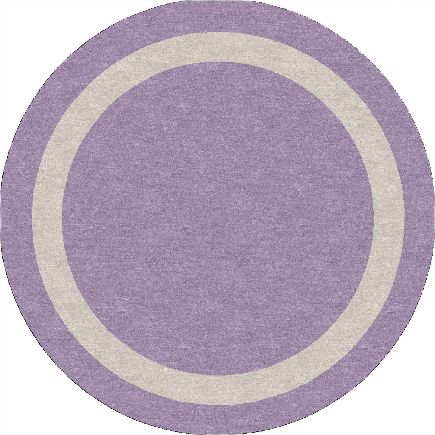 Handmade Hand-Tufted Modern Rug | Double Border Rug in Purple