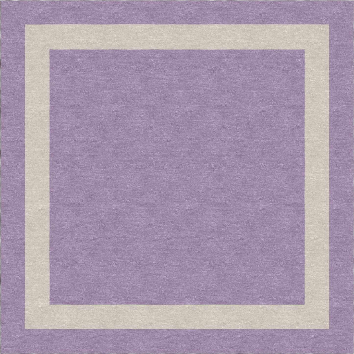 Handmade Hand-Tufted Modern Rug | Double Border Rug in Purple