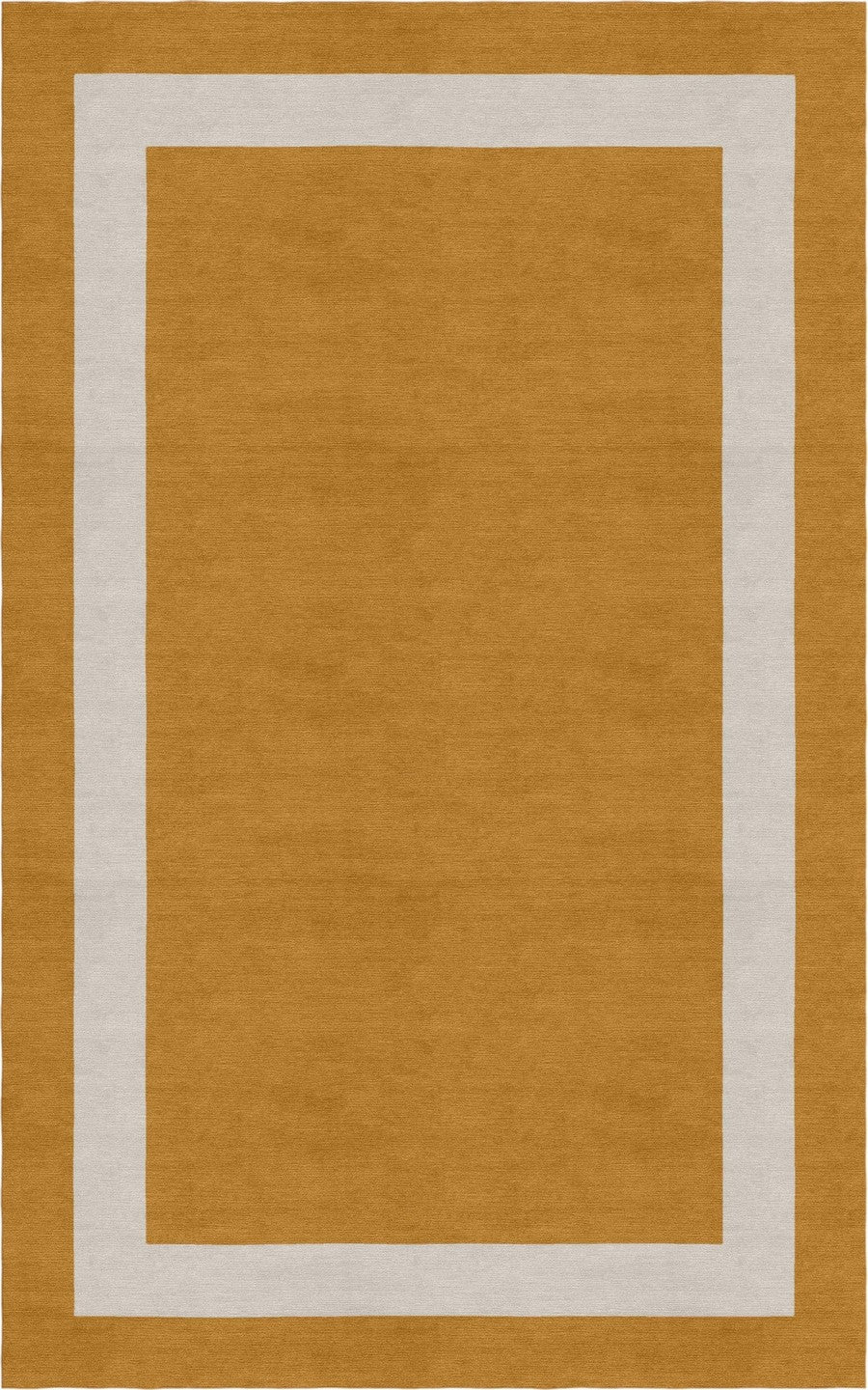 Handmade Hand-Tufted Modern Rug | Double Border Design in Ivory & Copper
