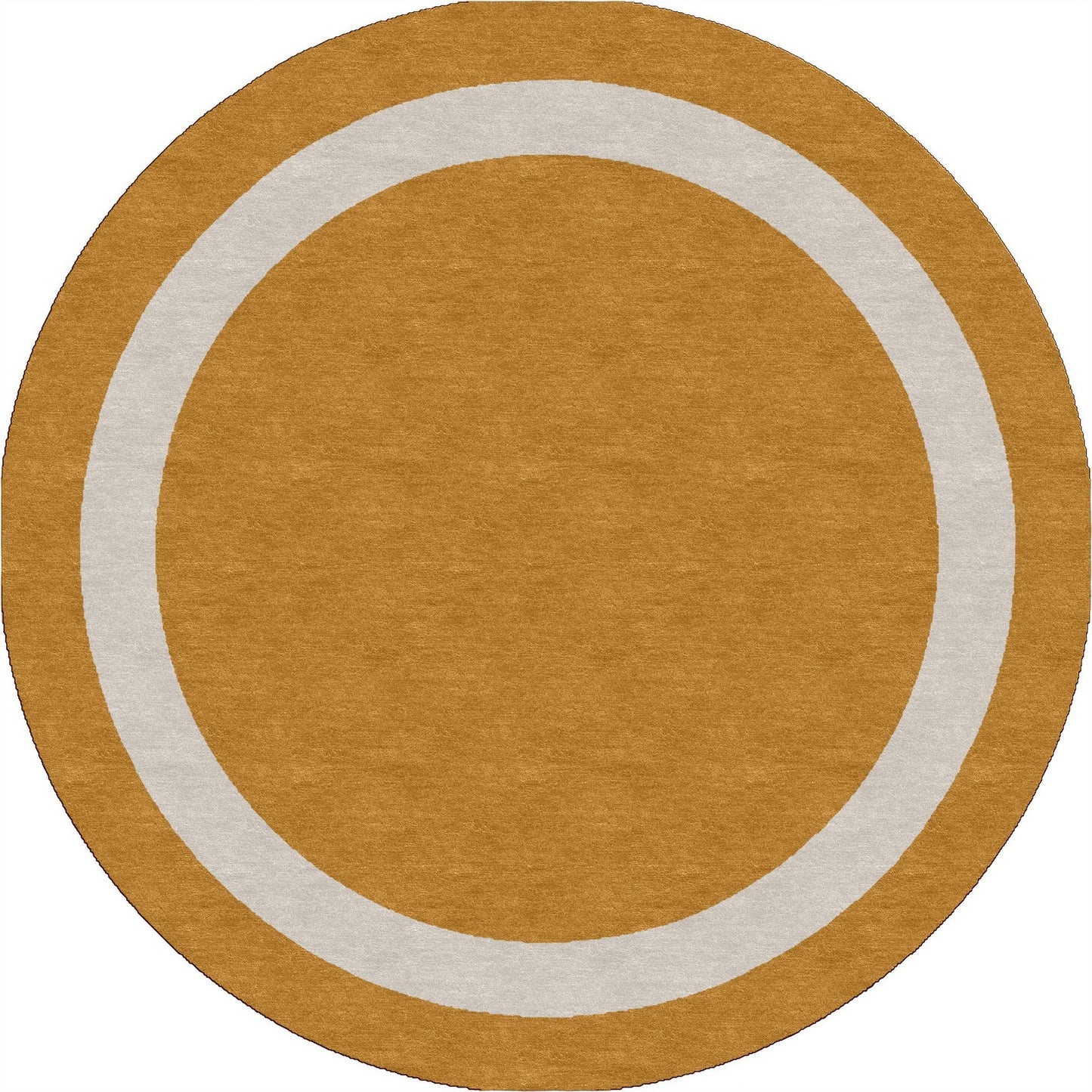 Handmade Hand-Tufted Modern Rug | Double Border Design in Ivory & Copper