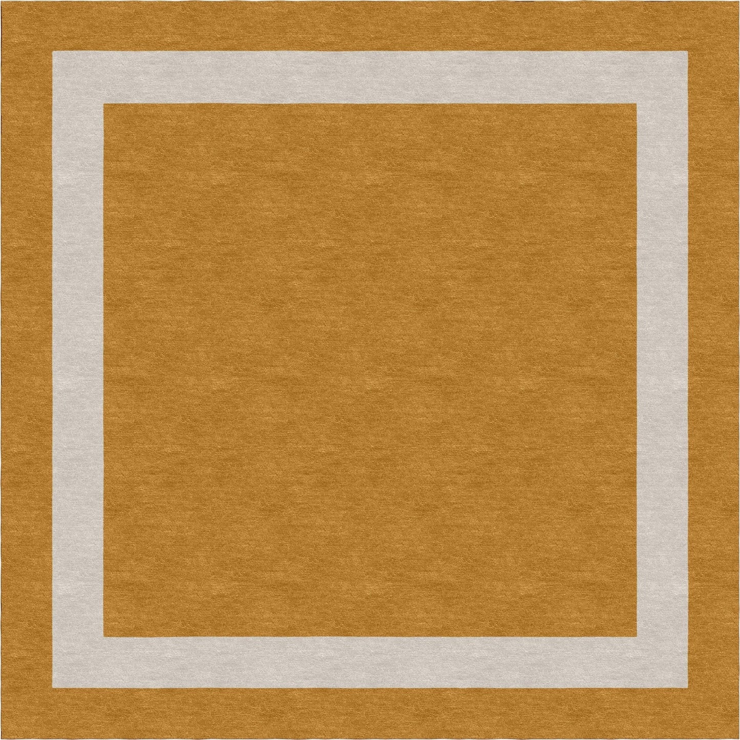 Handmade Hand-Tufted Modern Rug | Double Border Design in Ivory & Copper