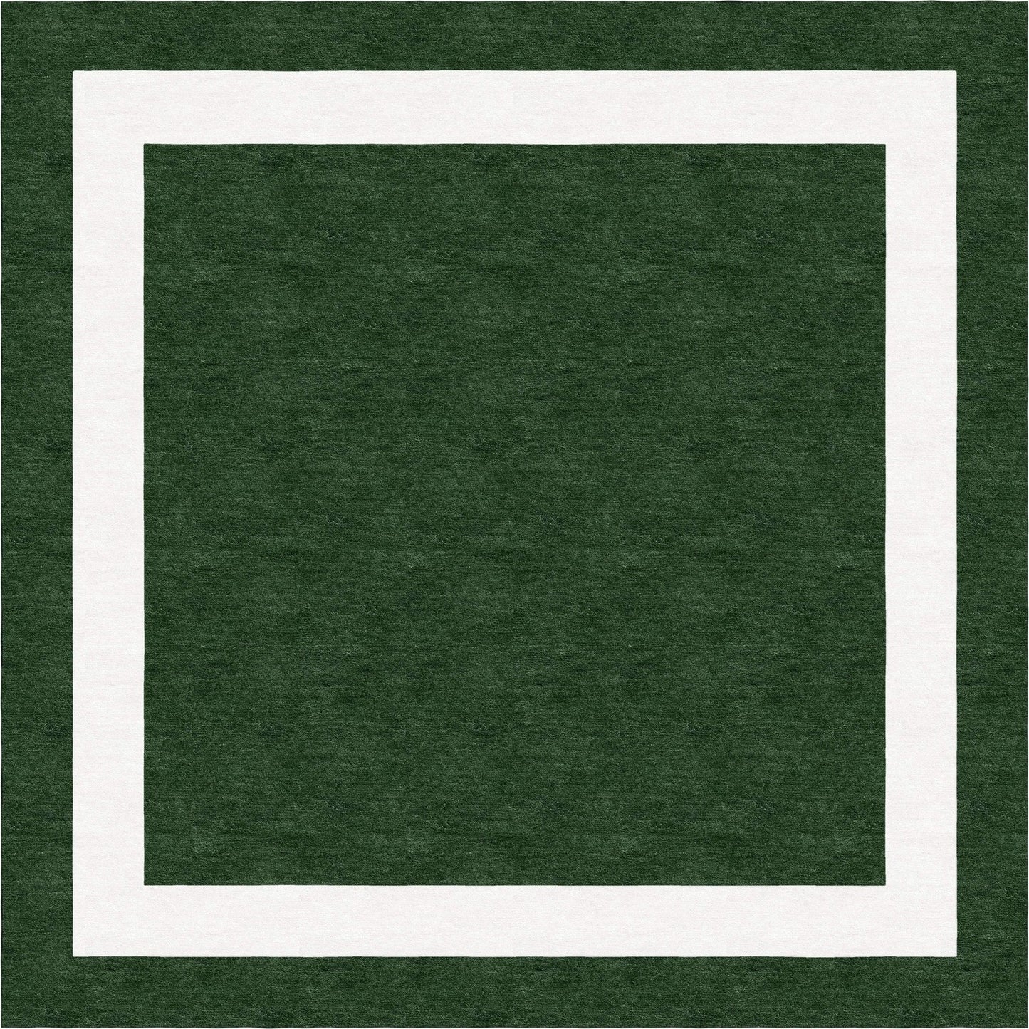 Handmade Hand-Tufted Modern Rug | Double Border Rug in Green