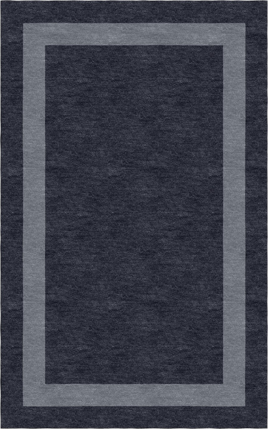 Handmade Hand-Tufted Modern Rug | Double Border Rug in Gray