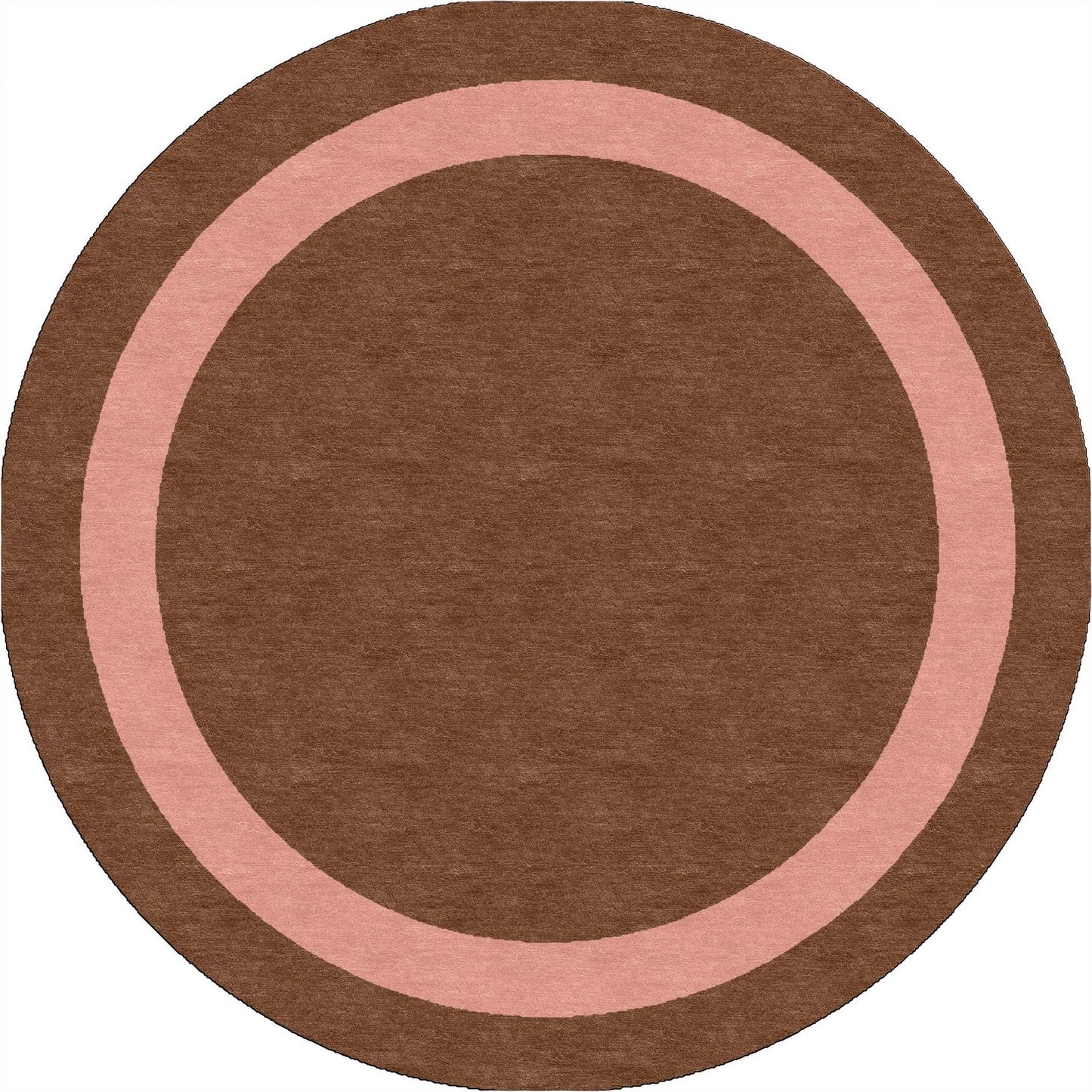 Handmade Hand-Tufted Modern Rug | Double Border Rug in Pink