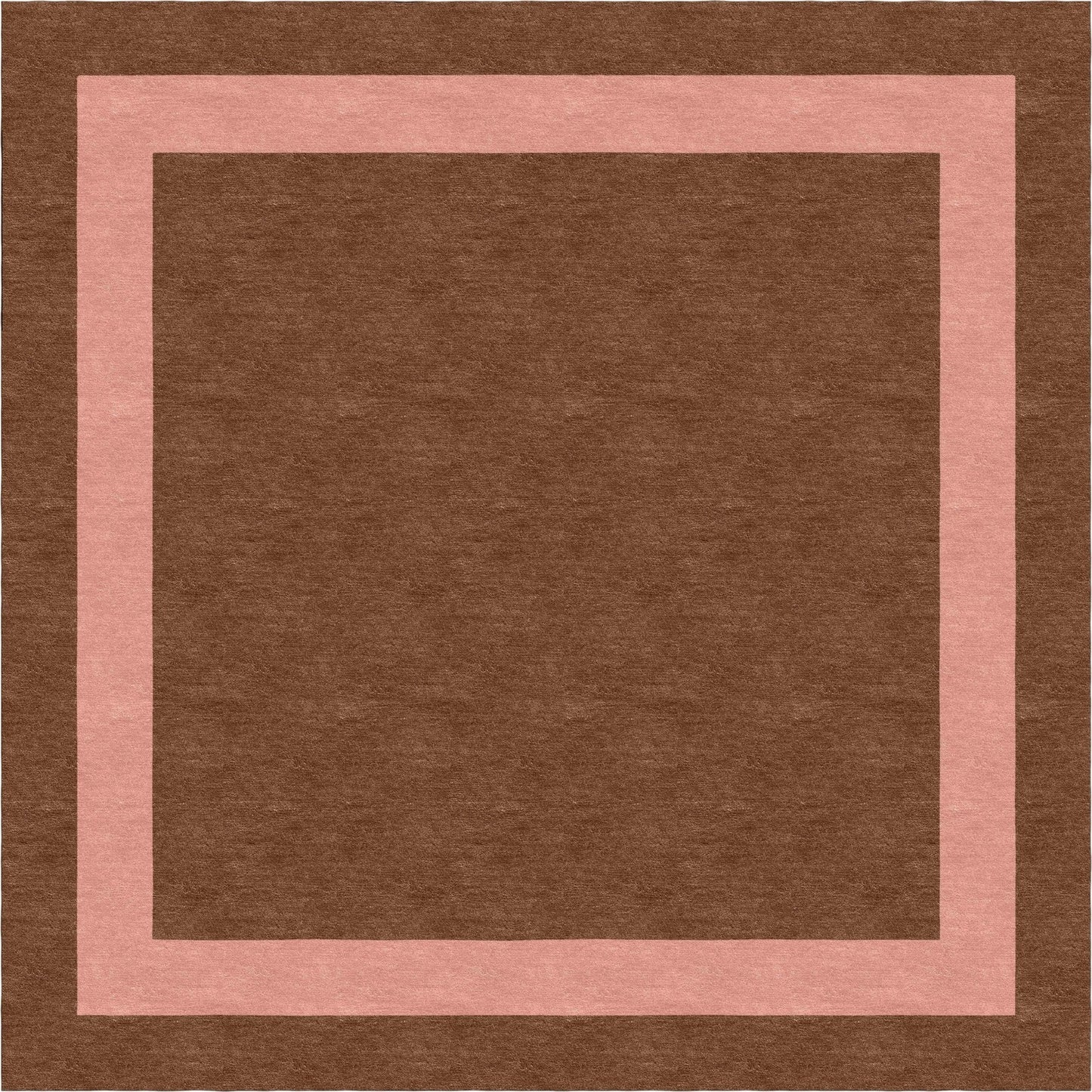 Handmade Hand-Tufted Modern Rug | Double Border Rug in Pink