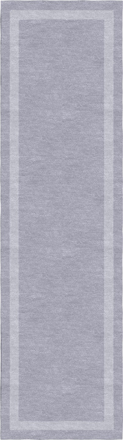 Handmade Hand-Tufted Modern Rug | Double Border Rug in Gray