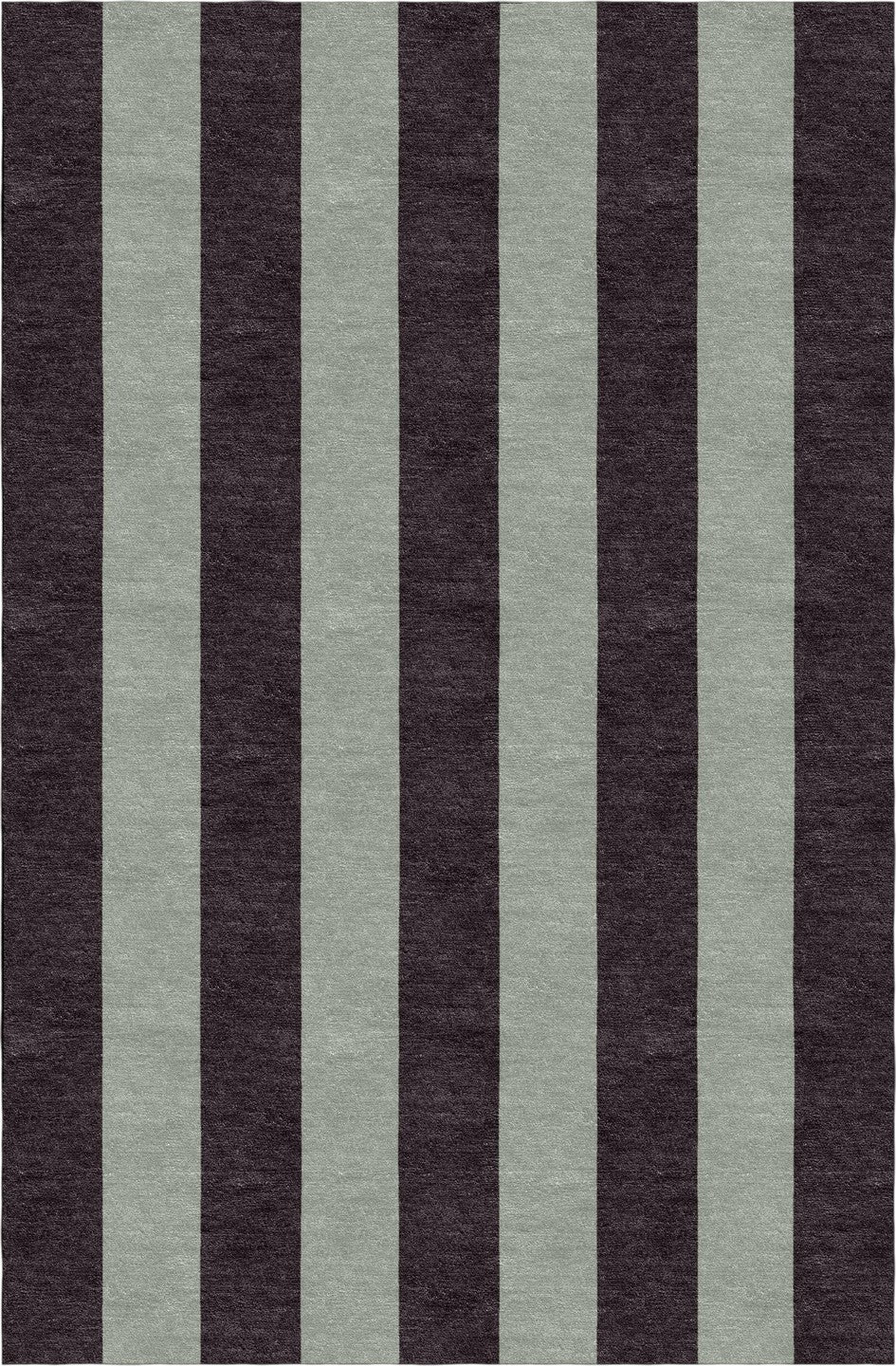 Handmade Hand-Tufted Modern Rug | Vertical Stripes Rug in Brown