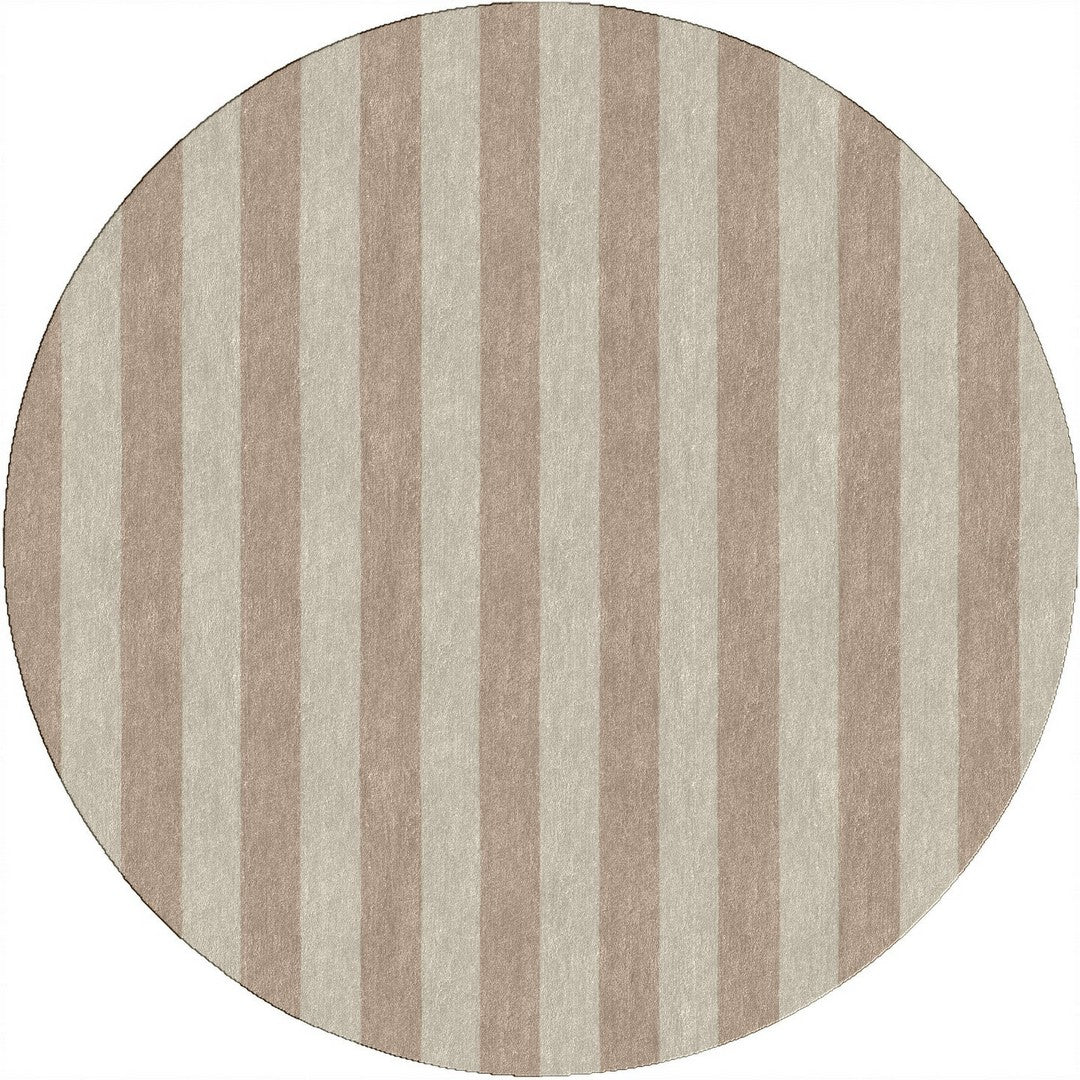 Handmade Hand-Tufted Modern Rug | Vertical Stripes Rug in Ivory