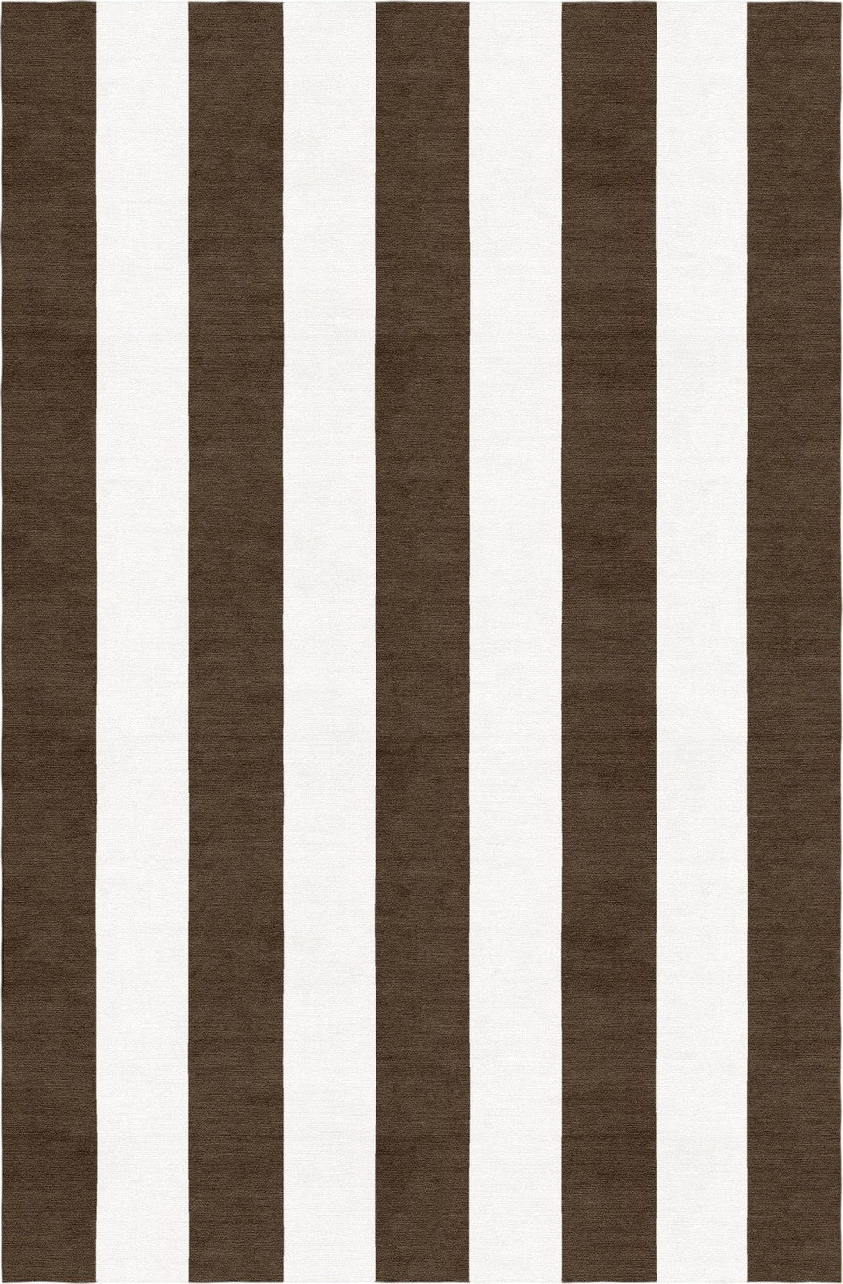 Handmade Hand-Tufted Modern Rug | Vertical Stripes Rug in Brown