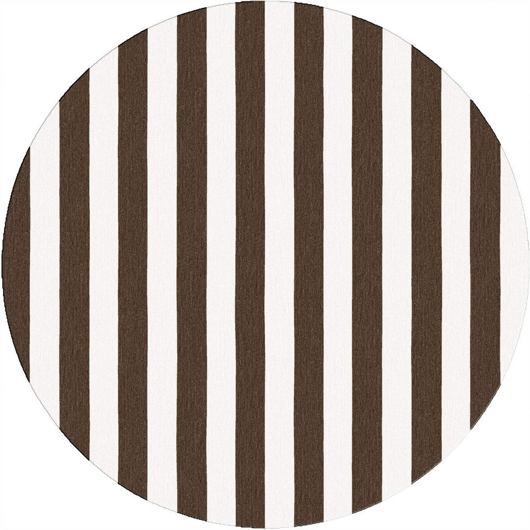 Handmade Hand-Tufted Modern Rug | Vertical Stripes Rug in Brown